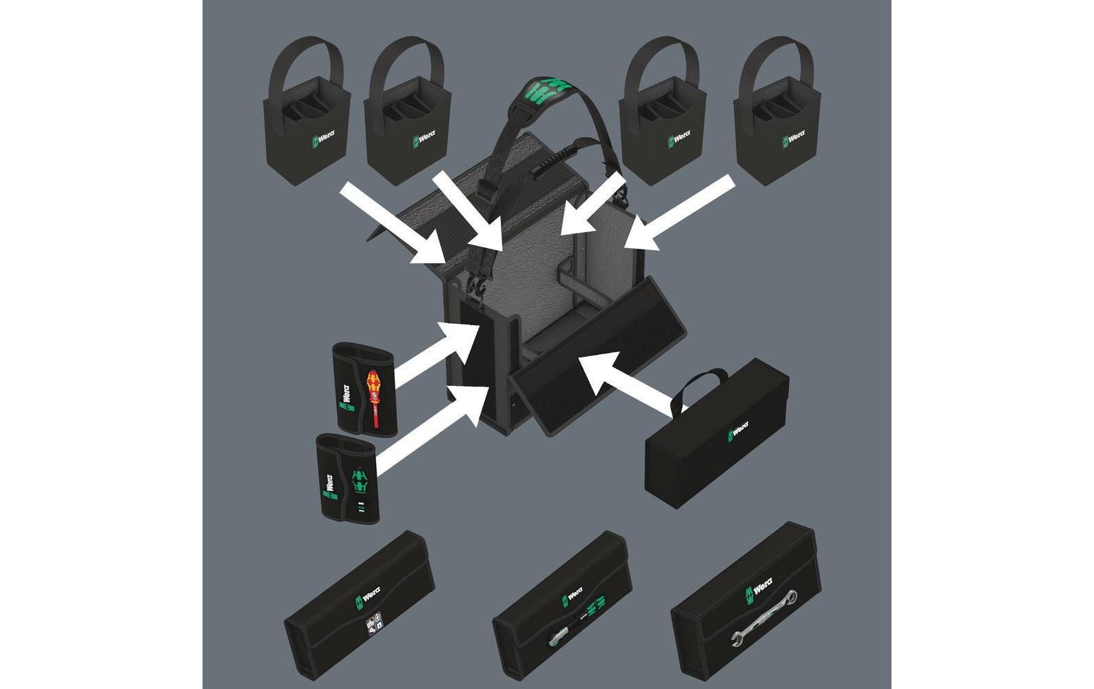 Wera Werkzeugtasche »2go 2 XL«