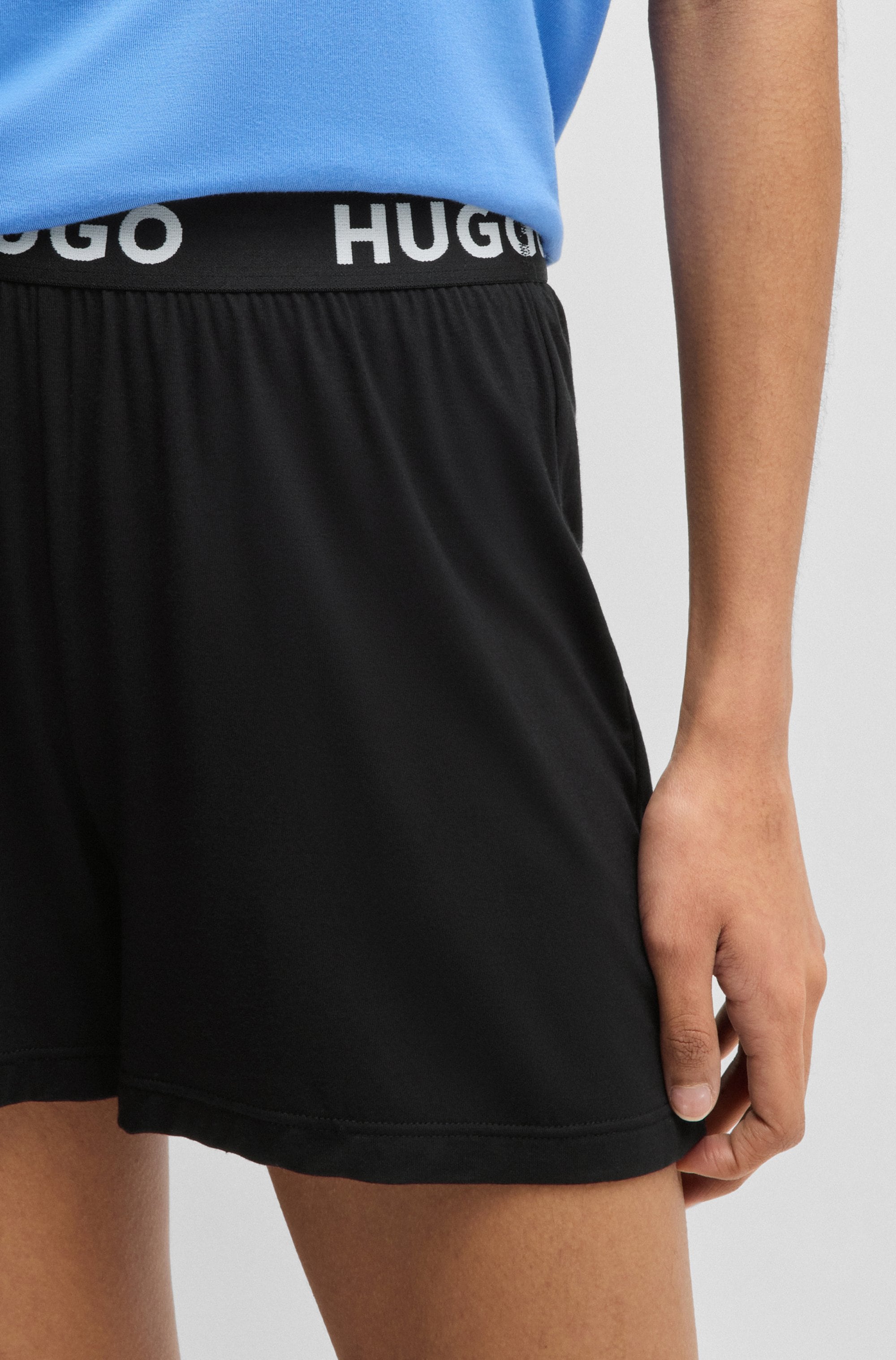 HUGO Underwear Schlafshorts »UNITE Shorts«  mit Hugo Logo-Elastiktape am Bund