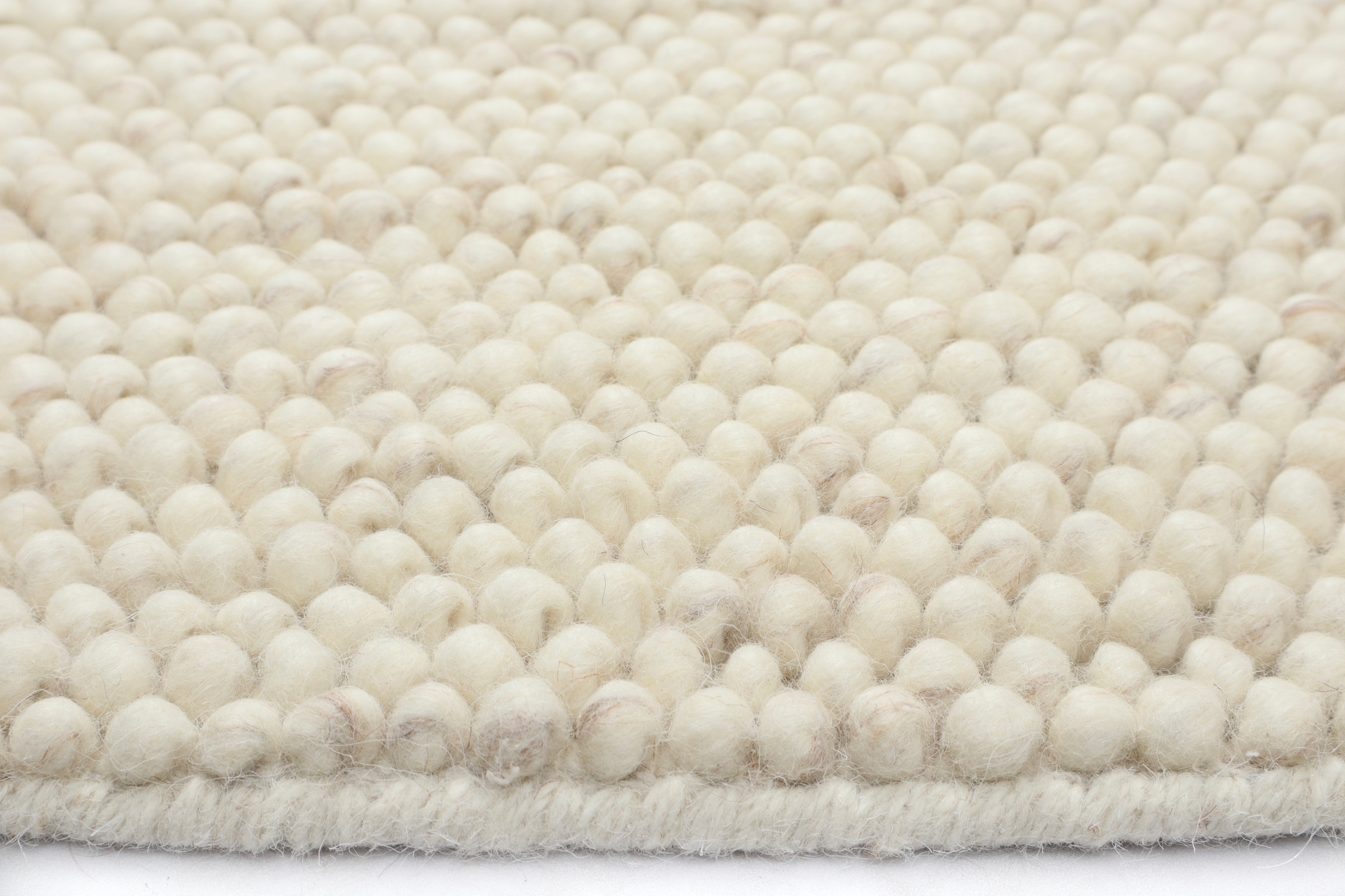 LeGer Home by Lena Gercke Teppich »Ainhoa, handgewebt, Wolle«, rund, 12 mm Höhe, Teppich, Wohnzimmer, Schlafzimmer, Esszimmer