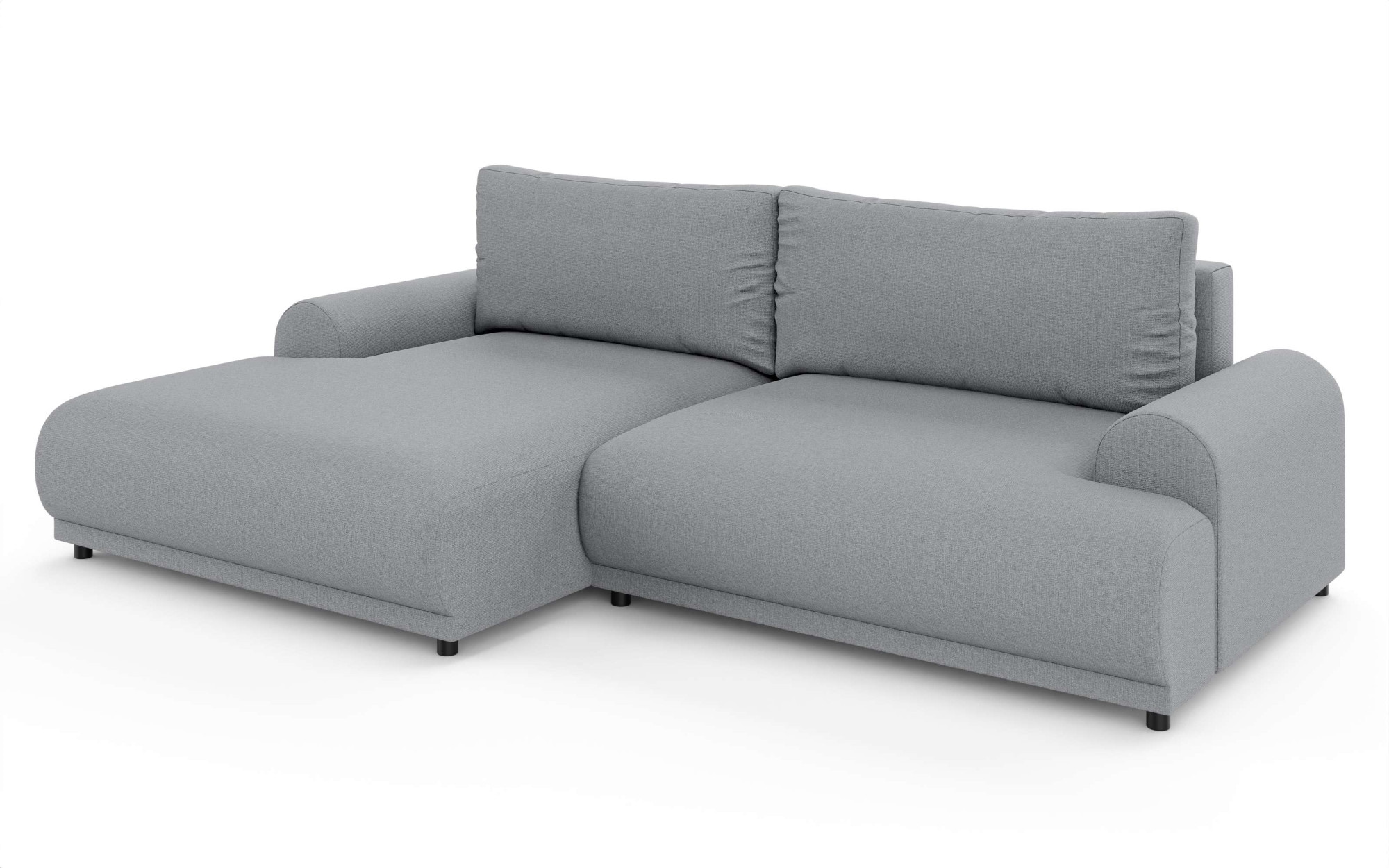 INOSIGN Ecksofa »Marsby, mit Bettfunktion und Bettkasten, Masse: B/H/T 242/65/145 cm« L-Form mit Wellenunterfederung, Recamiere links oder rechts bestellbar