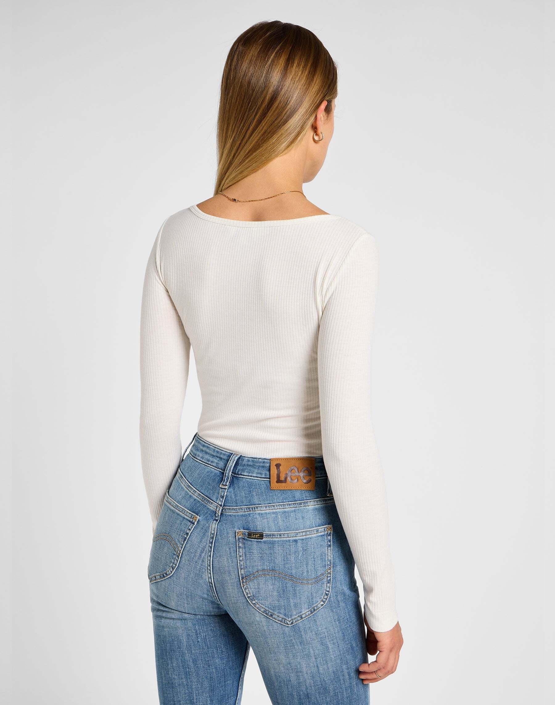 Lee® T-shirt à manches longues »Lee Langarmshirt Longsleeves Boat Neck Tee«