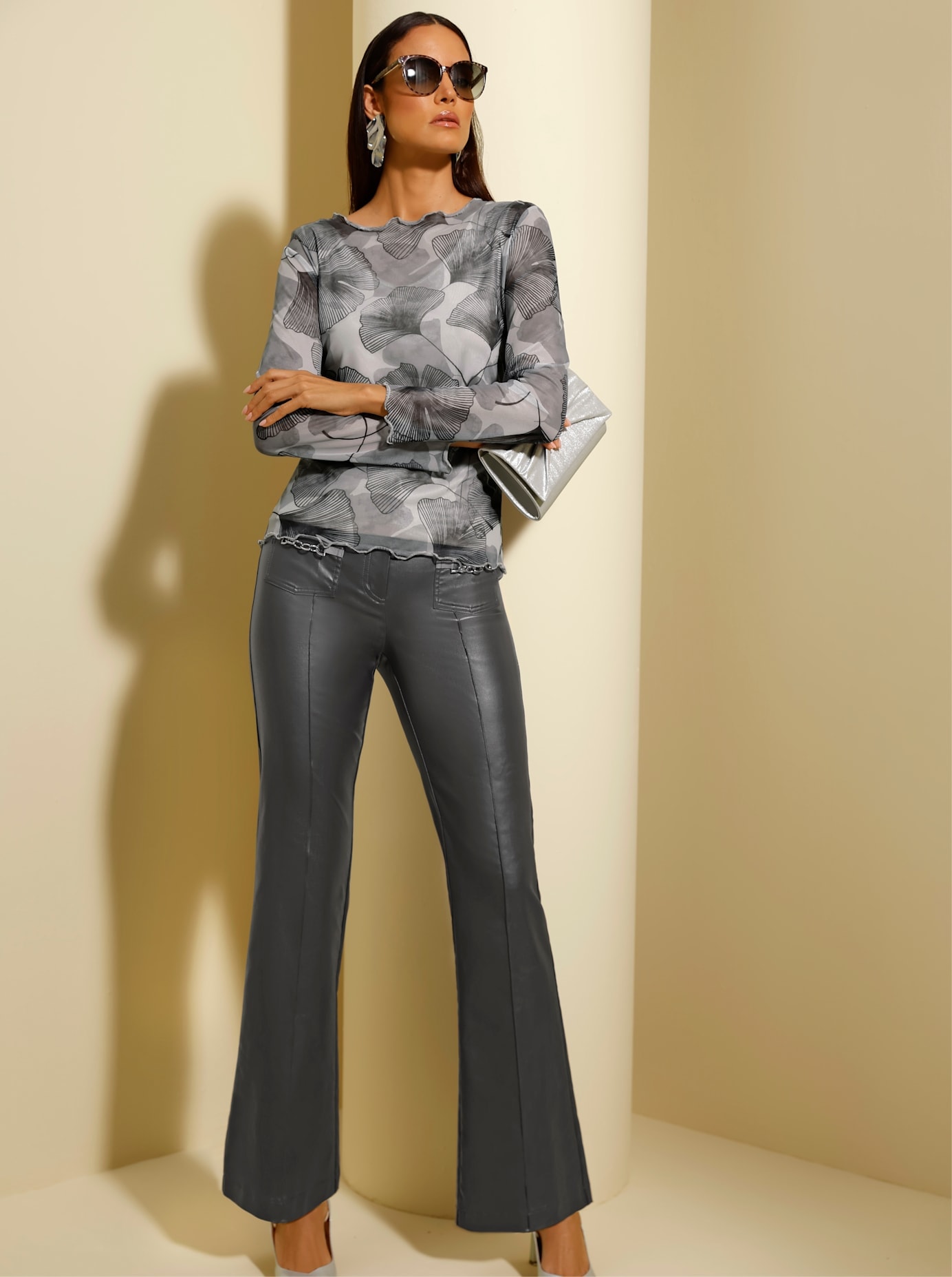 Image of creation L Langarmshirt "Mesh-Shirt" 1 tlg.