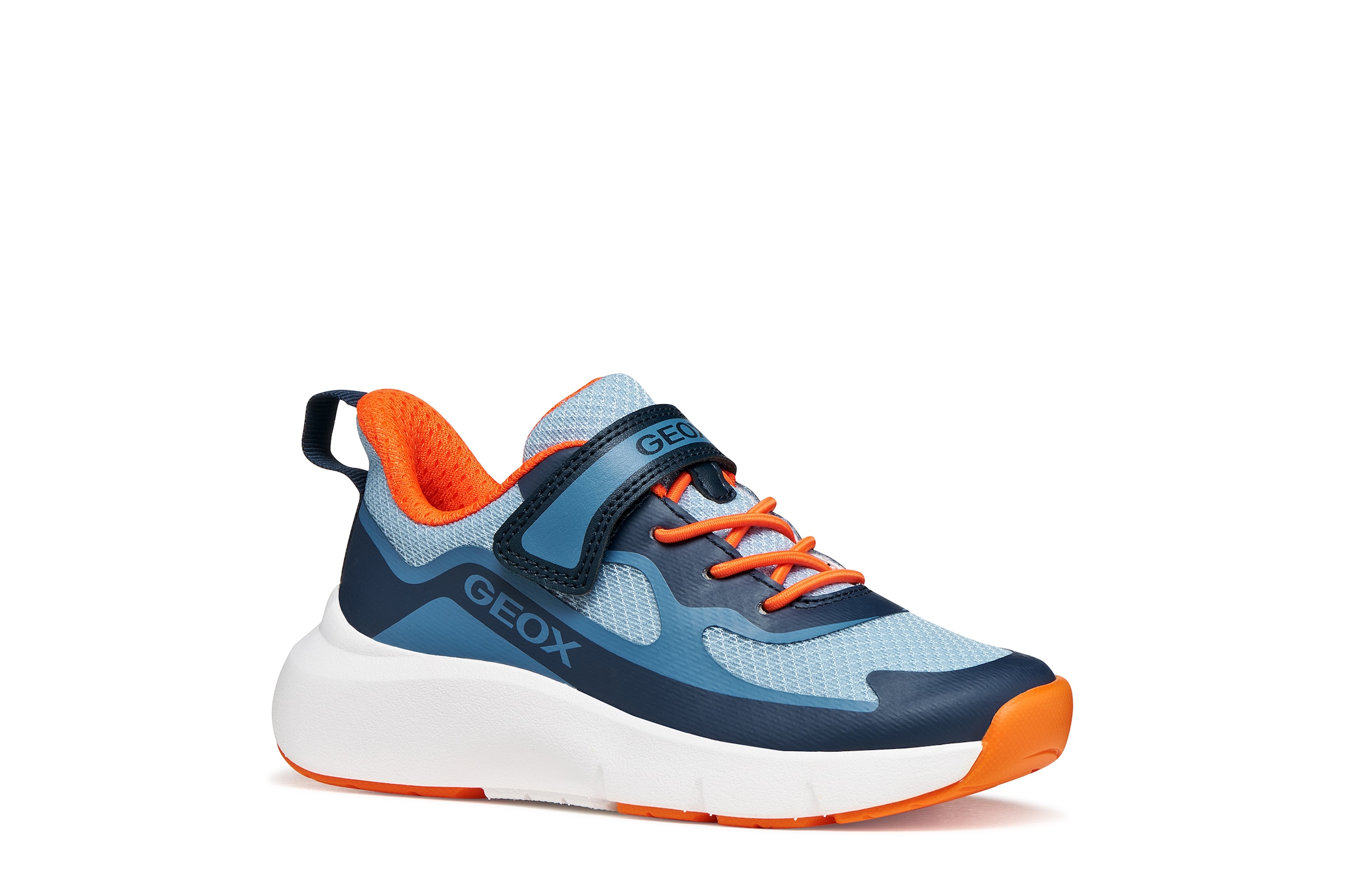 Image of Geox Sneaker "J PRO-RAN BOY" Slipper mit elastischen Schnürsenkeln, Grössenschablone zum Download