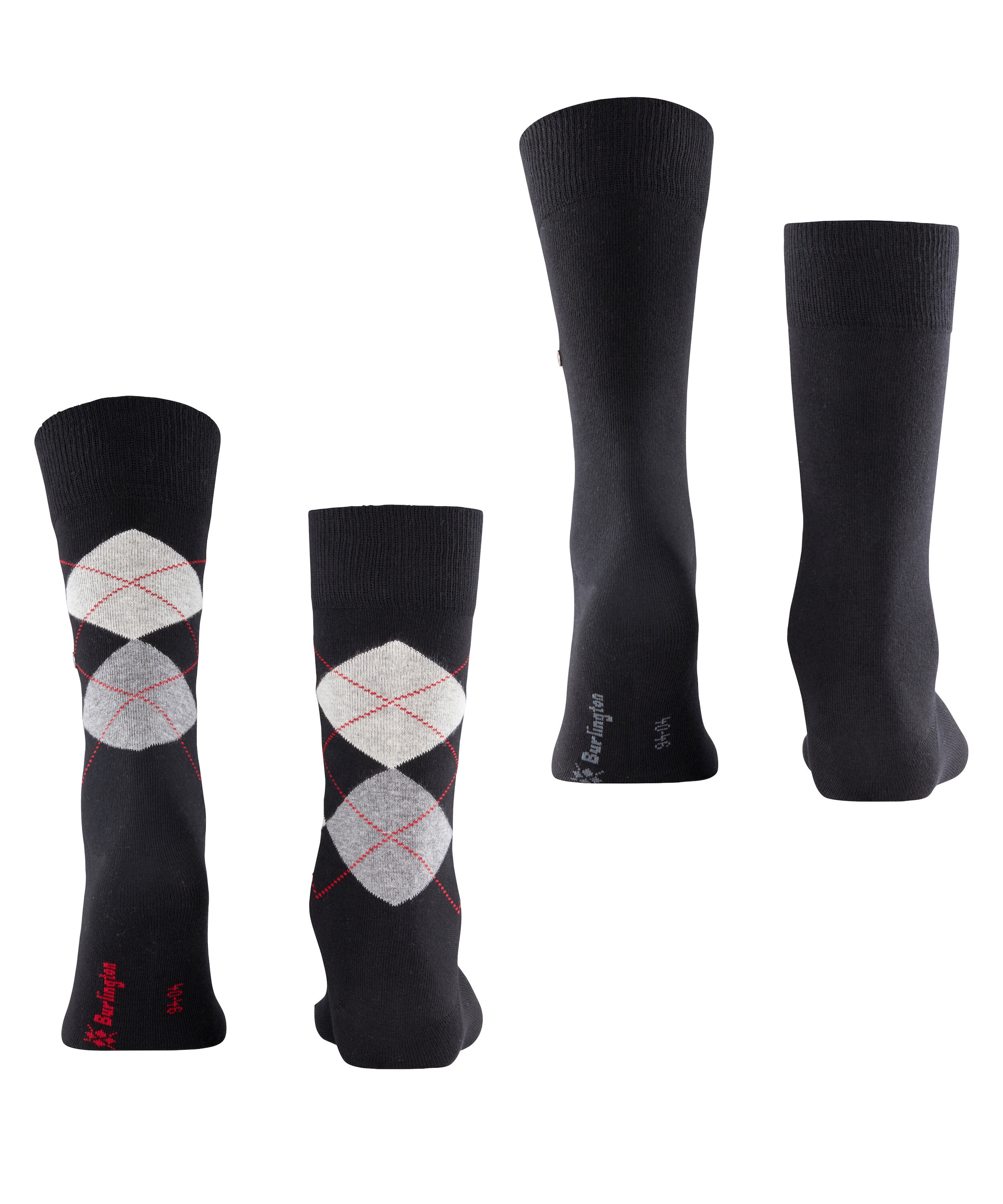 Burlington Chaussettes »Everyday Argyle Mix« 2 paires,  respirant, taille unique 40-46, motif argyle