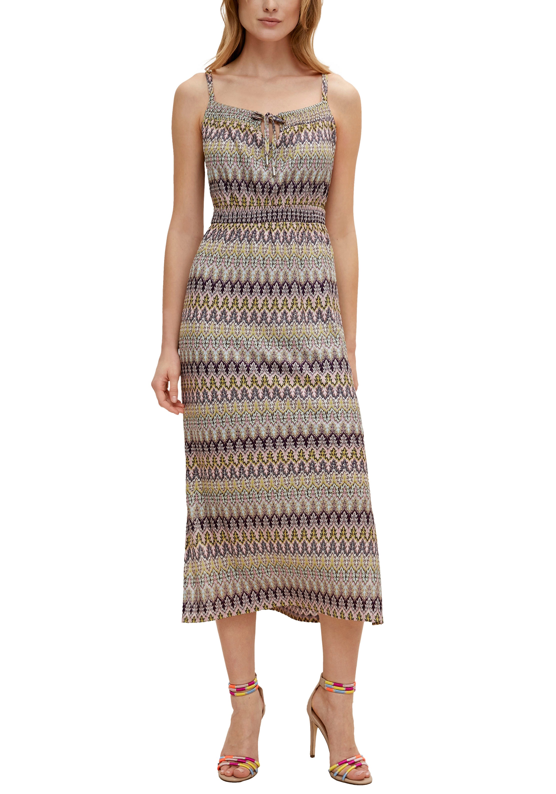 Image of Comma Midikleid, mit Strickmuster allover bei Ackermann Versand Schweiz