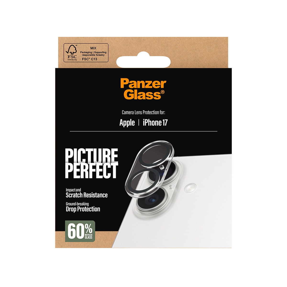 CARE by PanzerGlass Verre de protection pour appareil photo »PicturePerfect Camera Lens Protector« für Apple iPhone 17 Kameraschutz,Linsenschutz,Objektivschutz, kratz- & stossfest