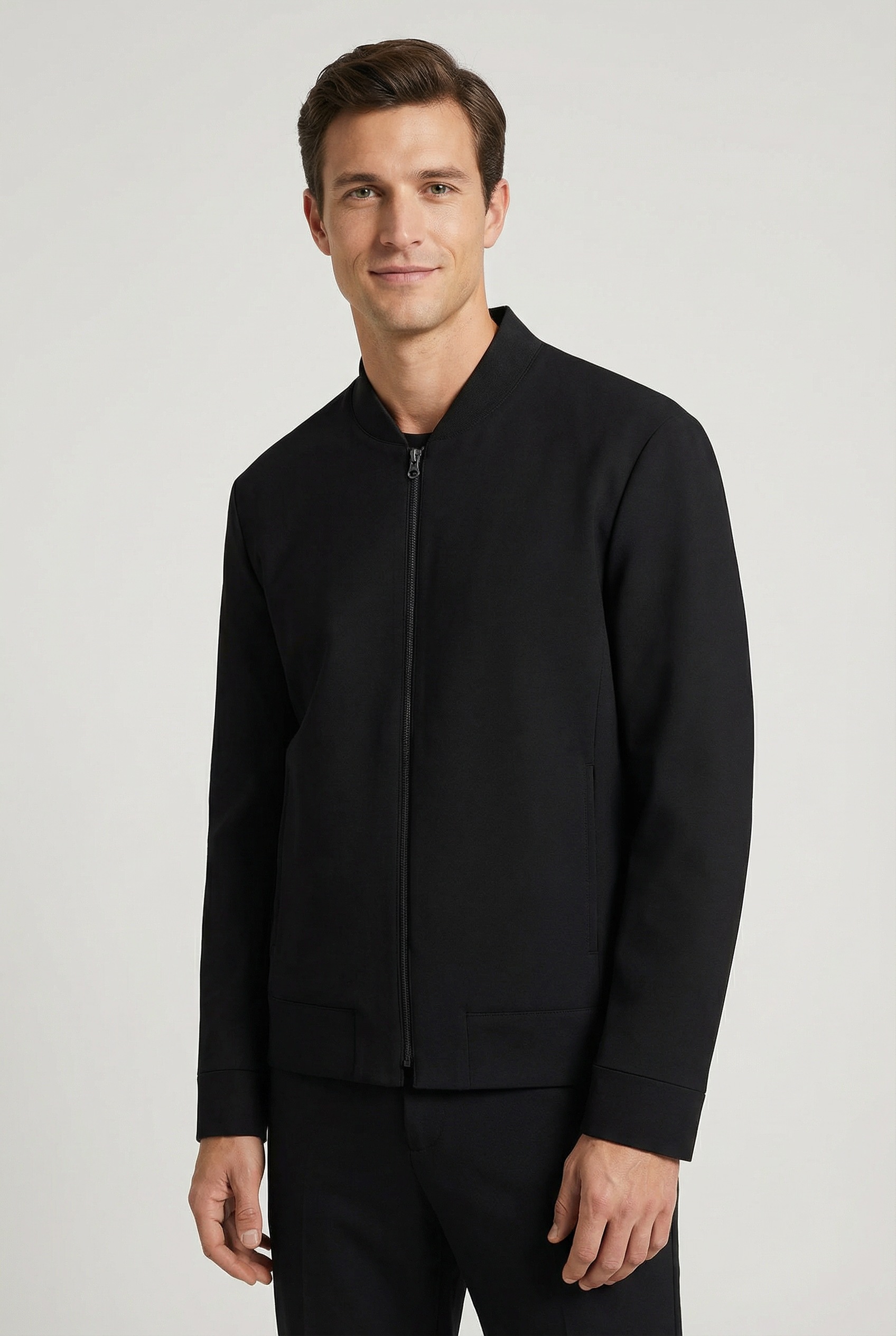 Image of Cinque Sweatjacke "CICROSS" mit Stehkragen, Regular Fit, 2-Wege-Reissverschluss