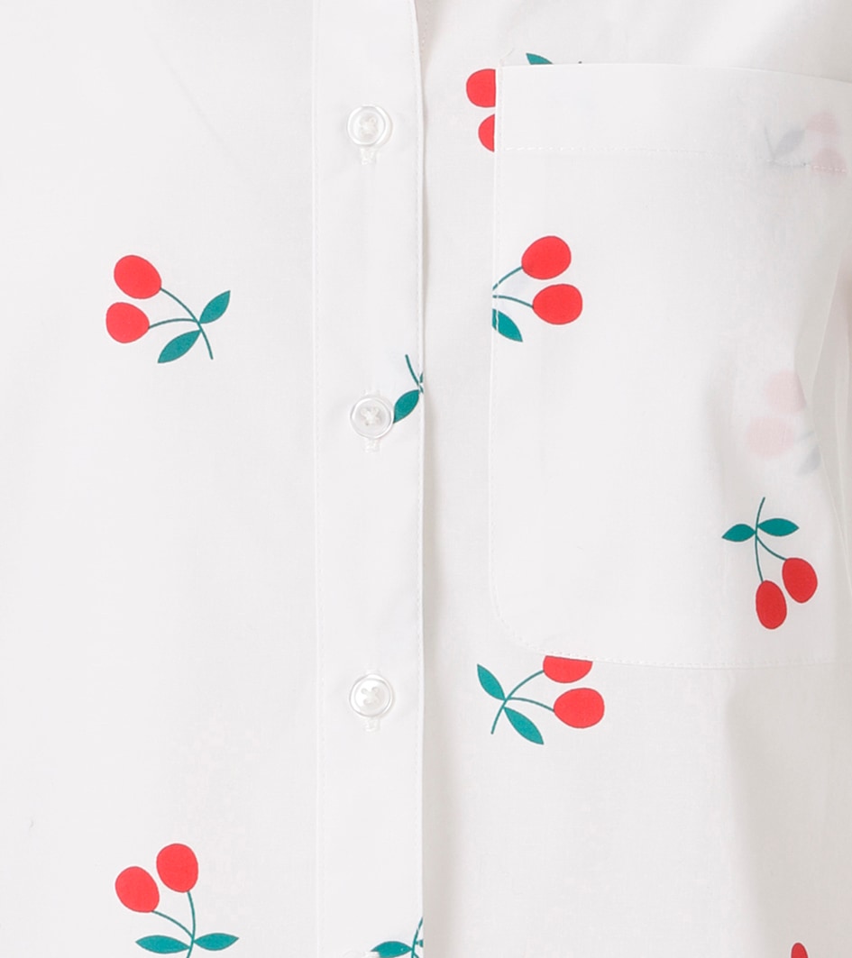 Aniston CASUAL Blouse chemise allover mit grafischen Kirschen bedruckt - NEUE KOLLEKTION