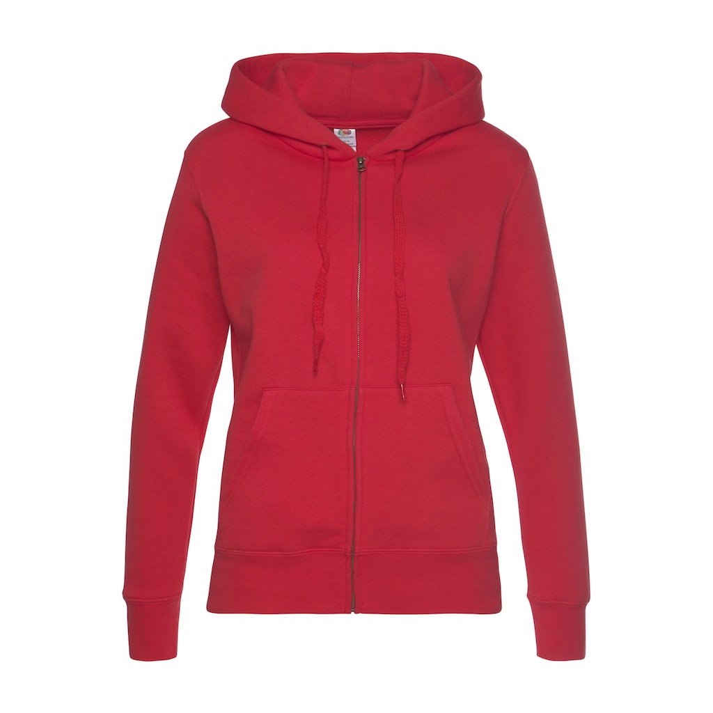 Fruit of the Loom Kapuzensweatshirt »Lady-Fit Premium hooded Sweat Jacket«