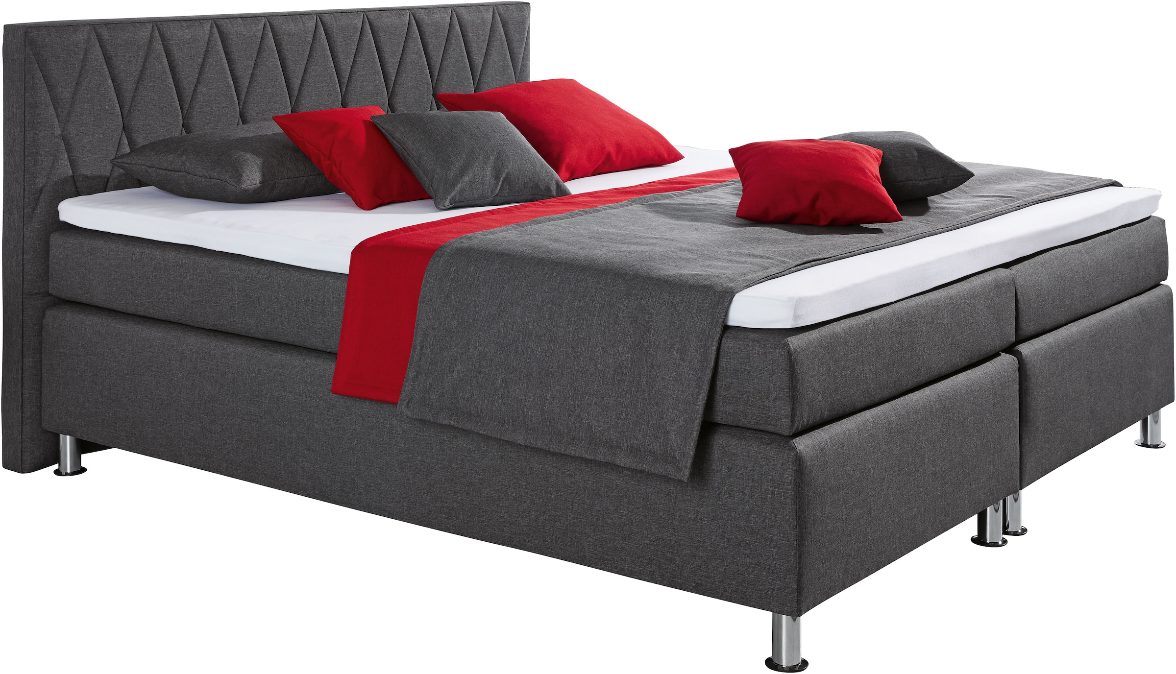 hapo Lit boxspring »ATLANTA« Surmatelas vendu séparément !,  disponible en différentes largeurs, couleurs et types de matelas