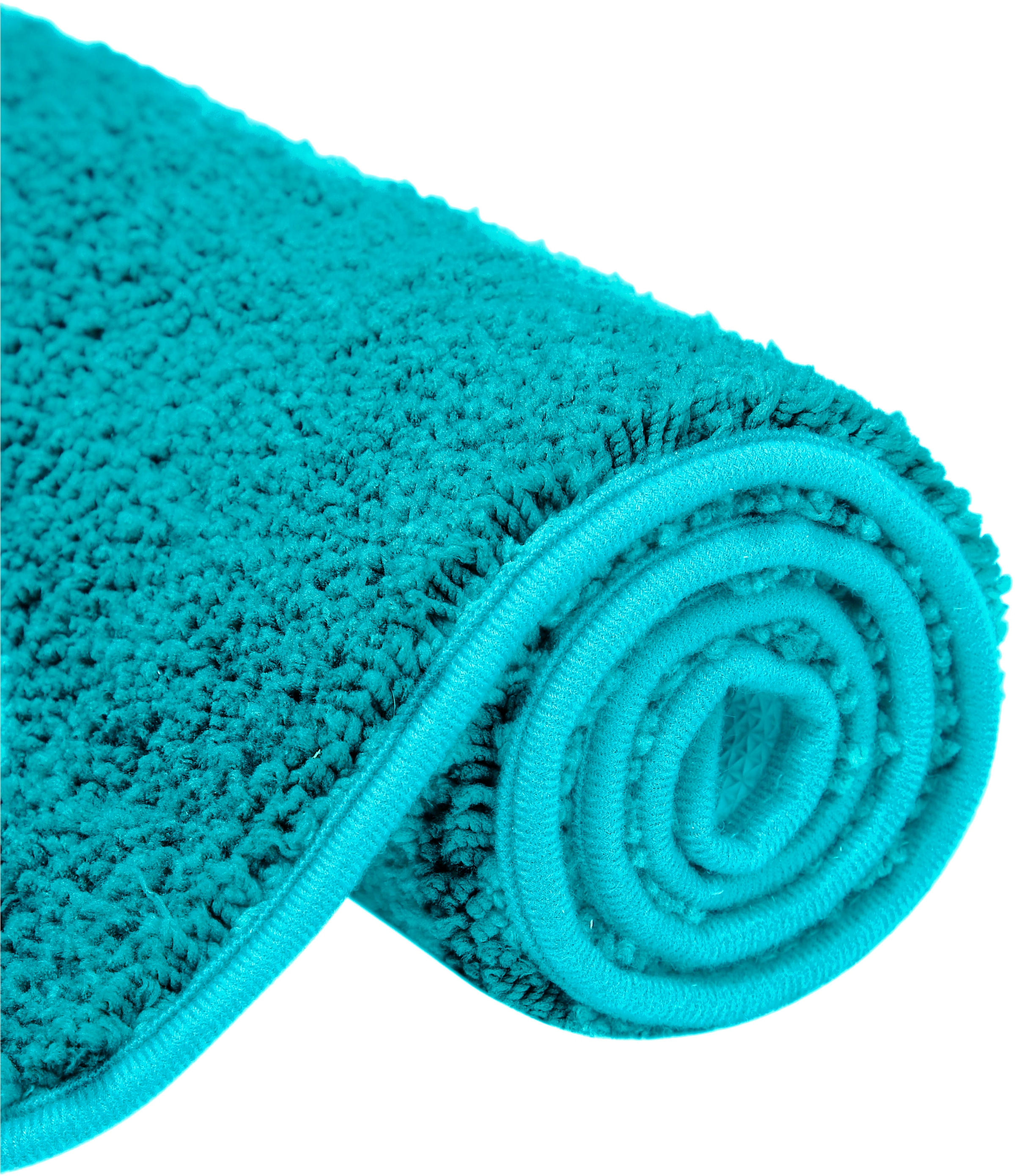 my home Badematte »Regona, Badteppich, Badvorleger, Badezimmer Teppich«, rutschhemmend beschichtet, fussbodenheizungsgeeignet-schnell trocknend-strapazierfähig, Uni Farben, besonders weich, als rechteckig und halbrund erhältlich