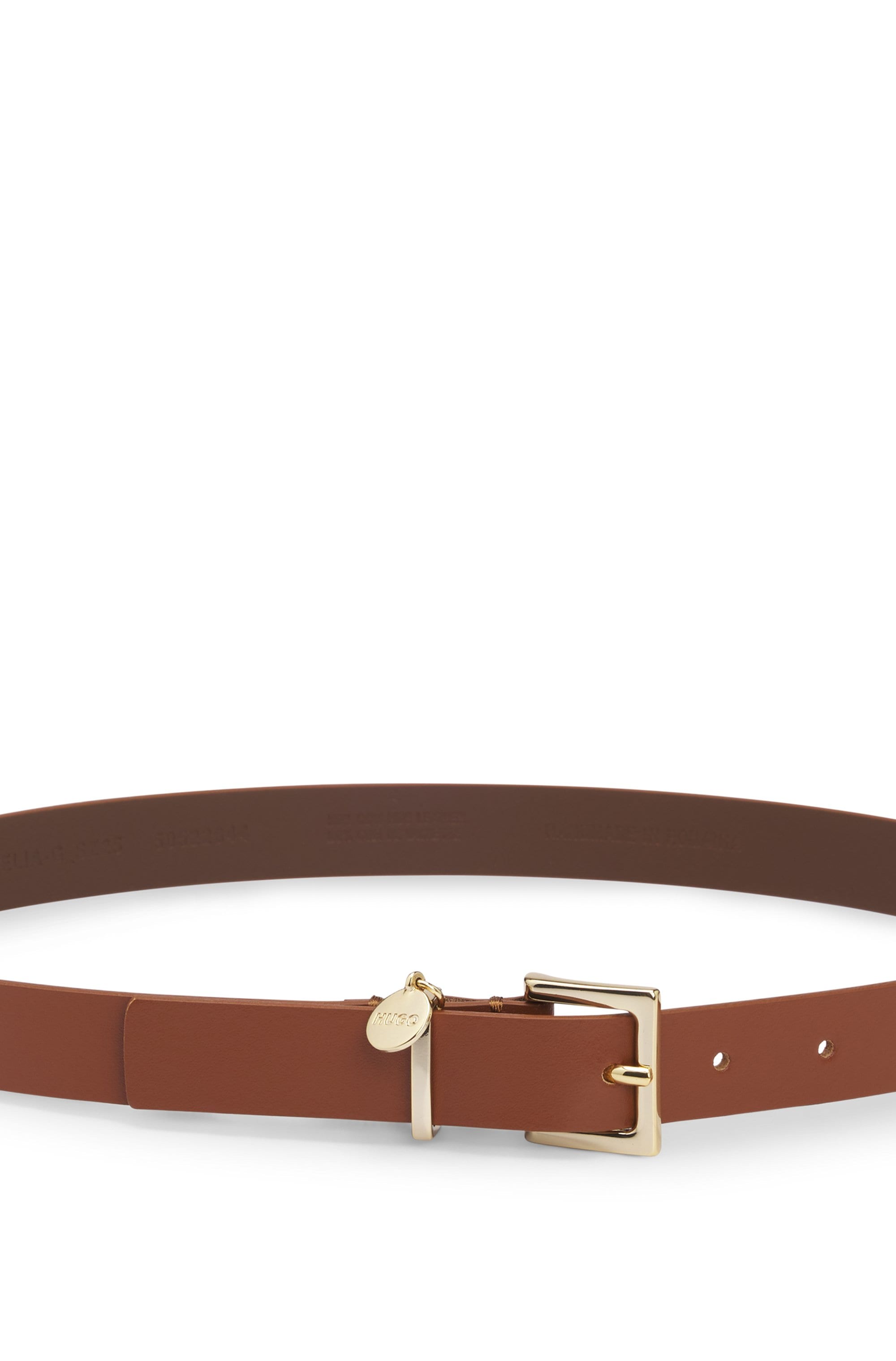 HUGO Ceinture en cuir »Amelia-G Sz25« Stilvoller Verschluss mit Logo Anhänger