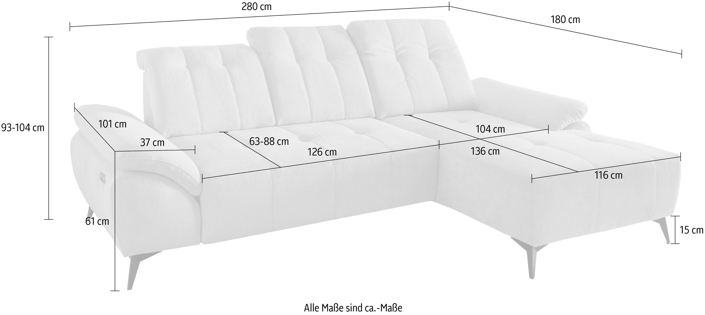 Home affaire Ecksofa »Fiore«