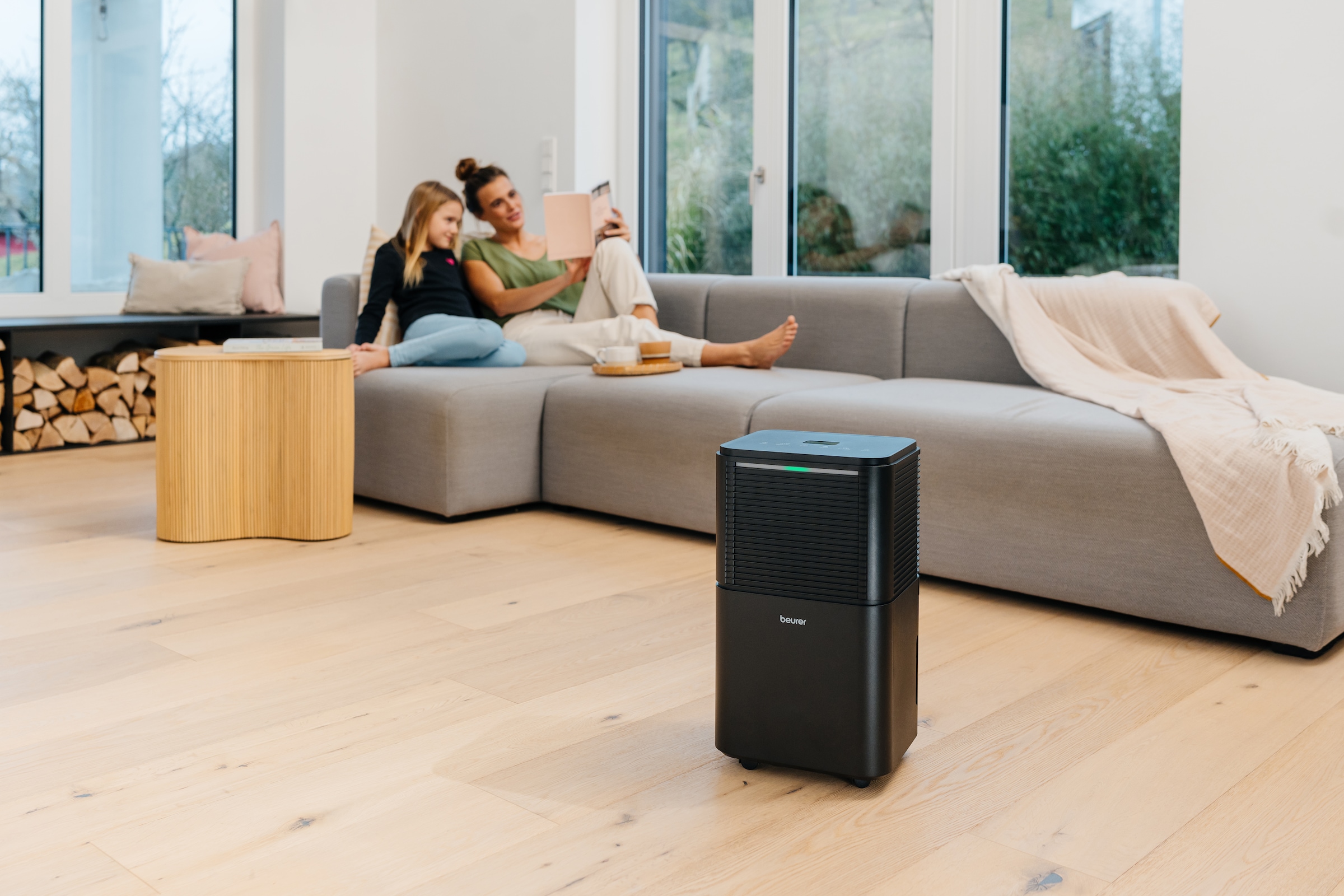 BEURER Luftentfeuchter »LE 150, leistungsstarke Entfeuchtung bis zu 12 Liter pro Tag« Entfeuchtung 12 l/Tag Tank 2 l Mit Automatikmodus, Einstellung der Wunschluftfeuchtigkeit, Nachtmodus