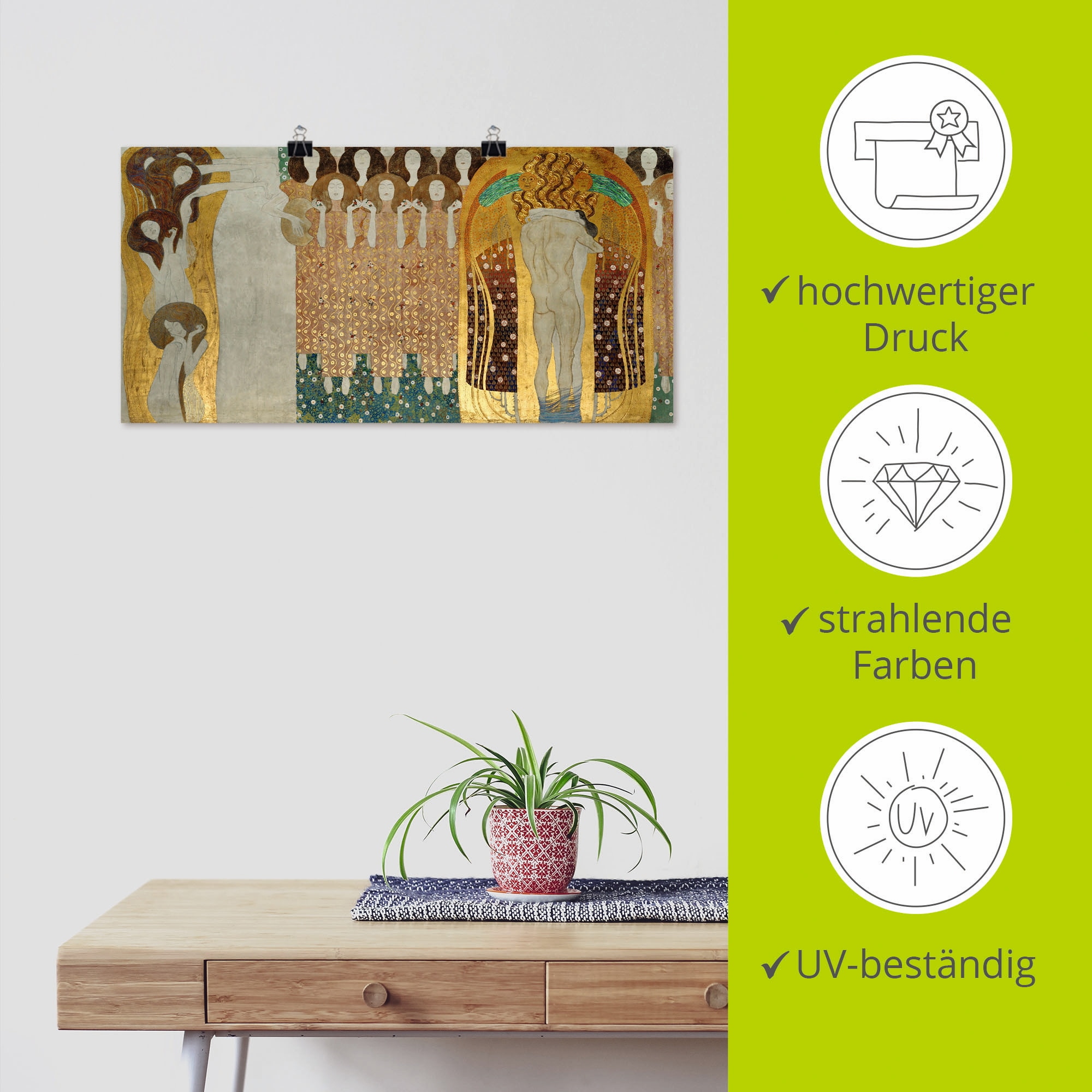 Artland Wandbild »Beethovenfries« Gruppen & Familien 1 Stk. tlg. als Leinwandbild, Poster, Wandaufkleber in verschied. Grössen