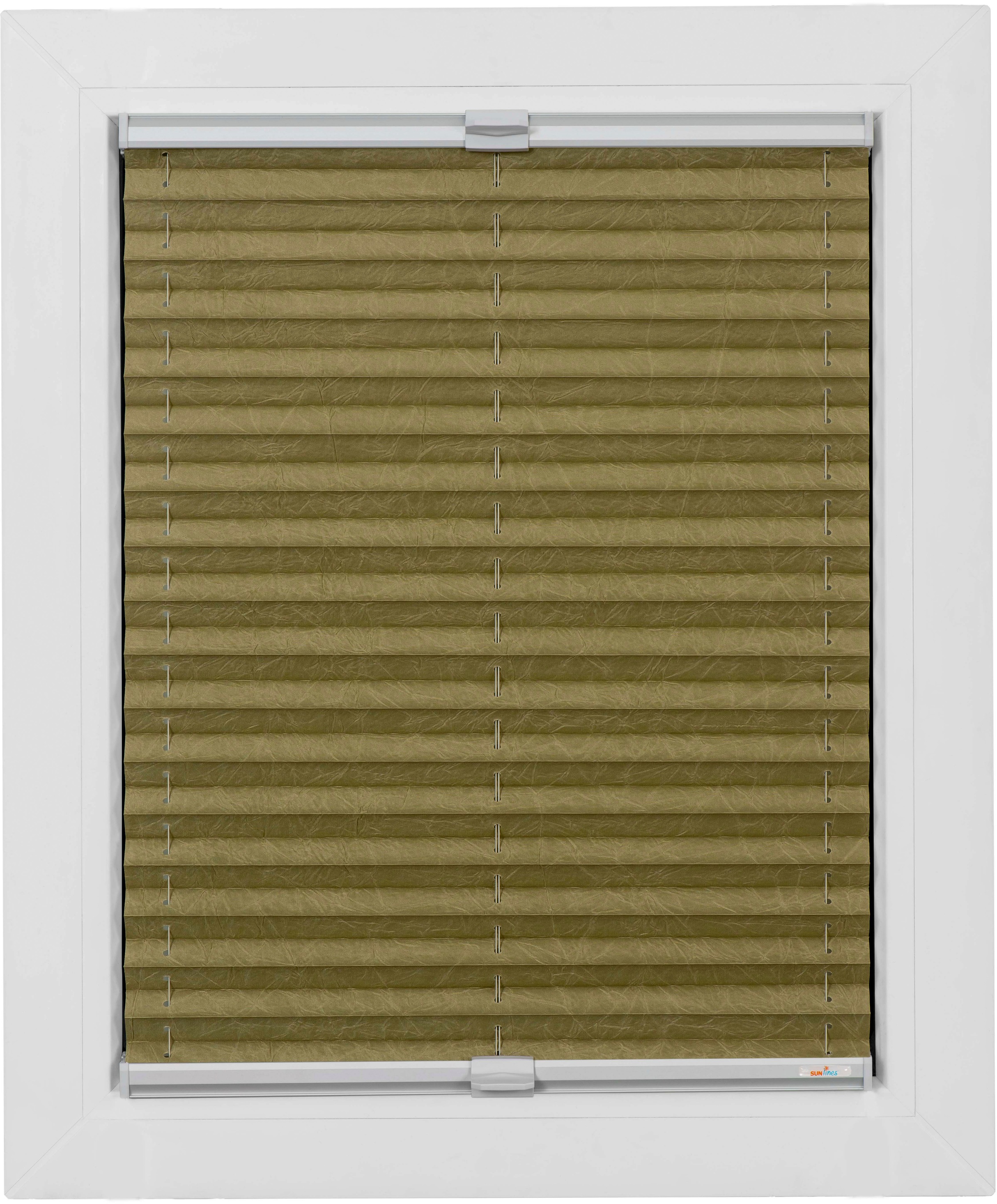 Image of sunlines Plissee »One Size Style Crush«, blickdicht, mit Bohren, verspannt, Zubehörfarbe grau bei Ackermann Versand Schweiz