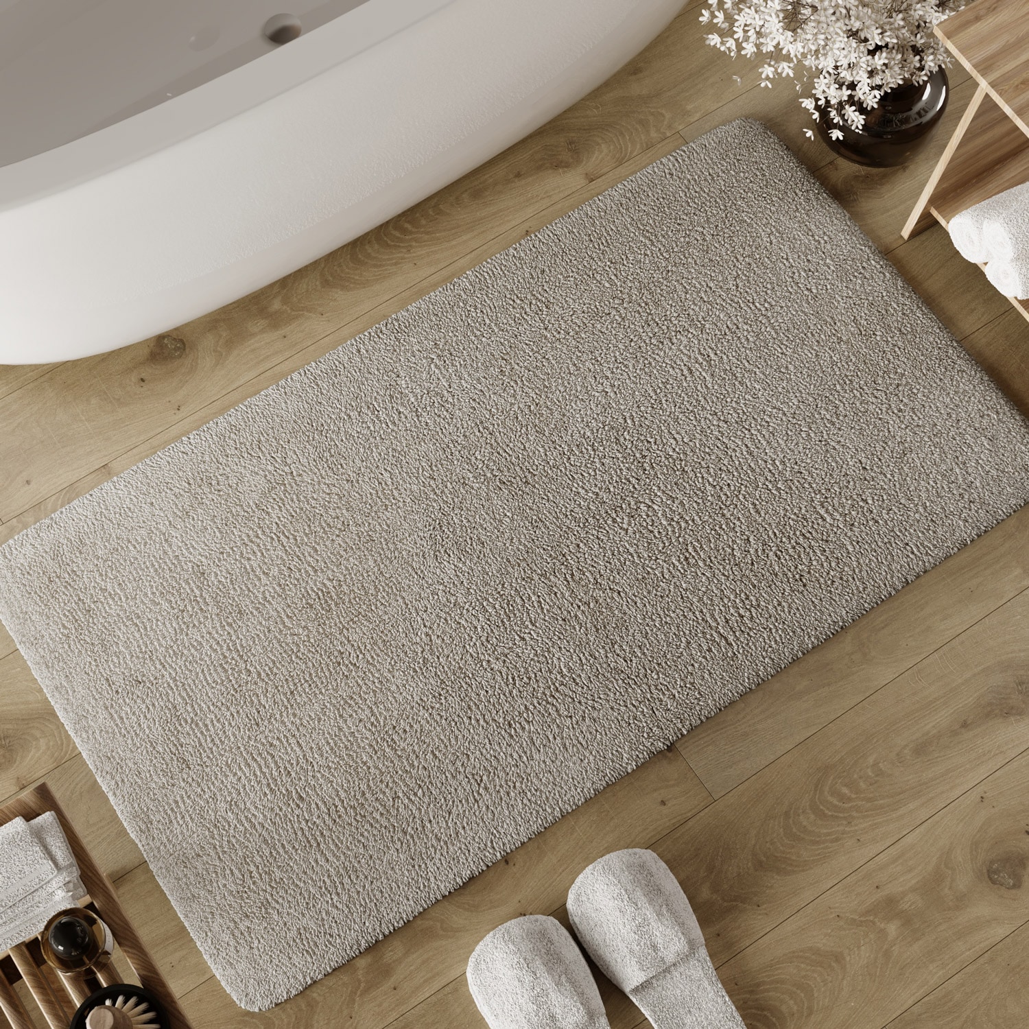 Wecon home Basics Tapis de bain »Erik« Höhe 20 mm waschbar, rutschfest, sehr weich, strapazierfähig, pflegeleicht
