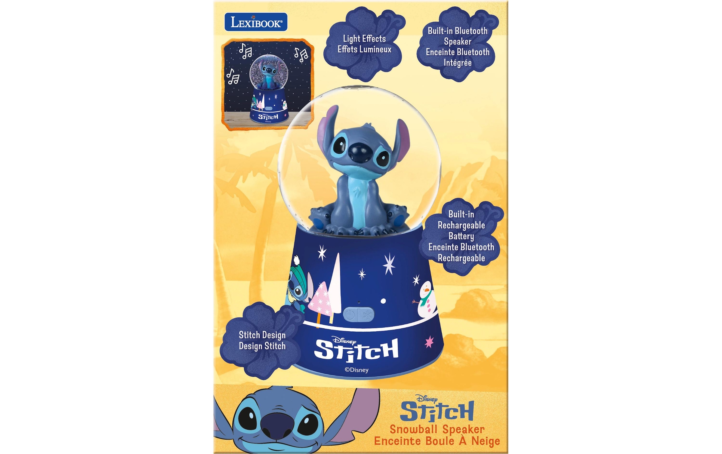 Lexibook® Haut-parleur Bluetooth »DISNEY Stitch Snowball Bluetooth Lautsprecher« ( )