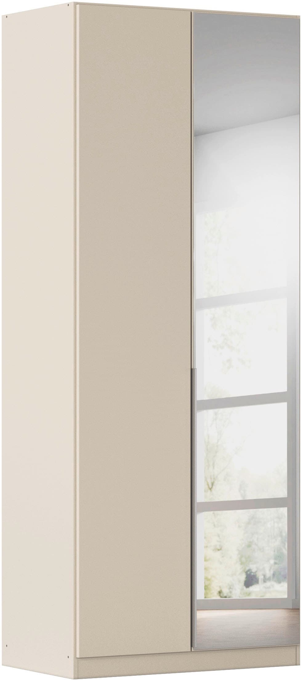 GOODproduct Armoire à portes battantes »Kleiderschrank Schrank Garderobe AGORDO mit Dekor- oder Hochglanzfront« en deux couleurs de poignées, largeurs 91-405 cm,  aménagement intérieur réfléchi, en 8 largeurs et 2 hauteurs, FABRIQUÉ EN ALLEMAGNE