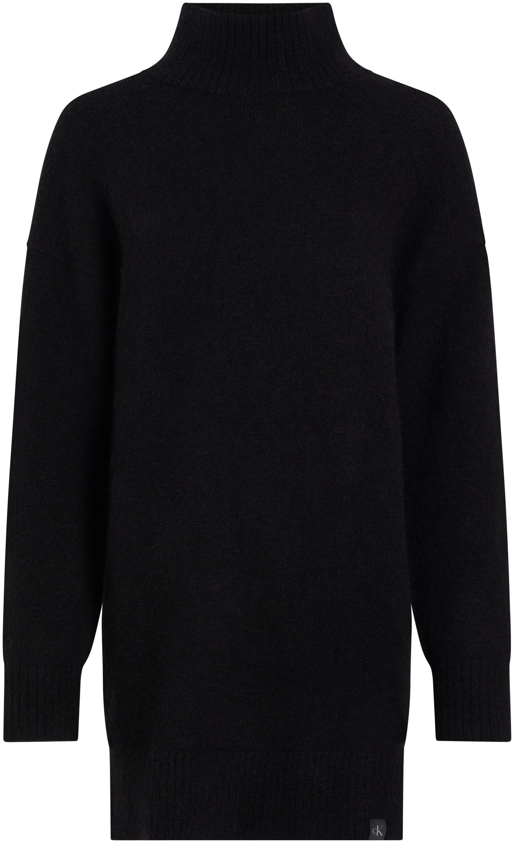 Calvin Klein Jeans Jerseykleid »FLUFFY YARN LOOSE SWEATER DRESS«, mit Logostickerei
