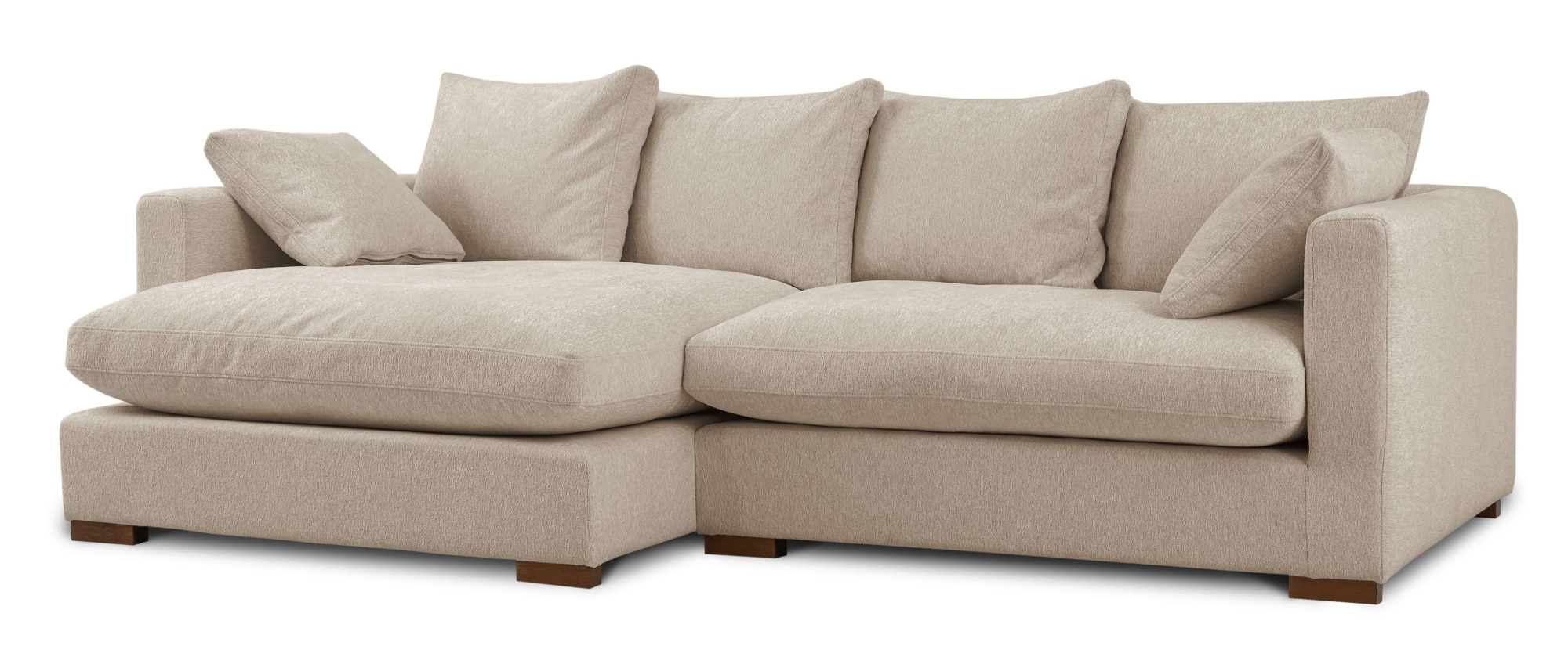 Home affaire Ecksofa »Coray«, Breite 266 cm, extra weich und kuschelig, mit Federn und Daunen