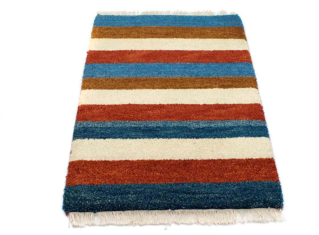Wollteppich »Gabbeh Teppich handgeknüpft mehrfarbig«, rechteckig, handgeknüpft