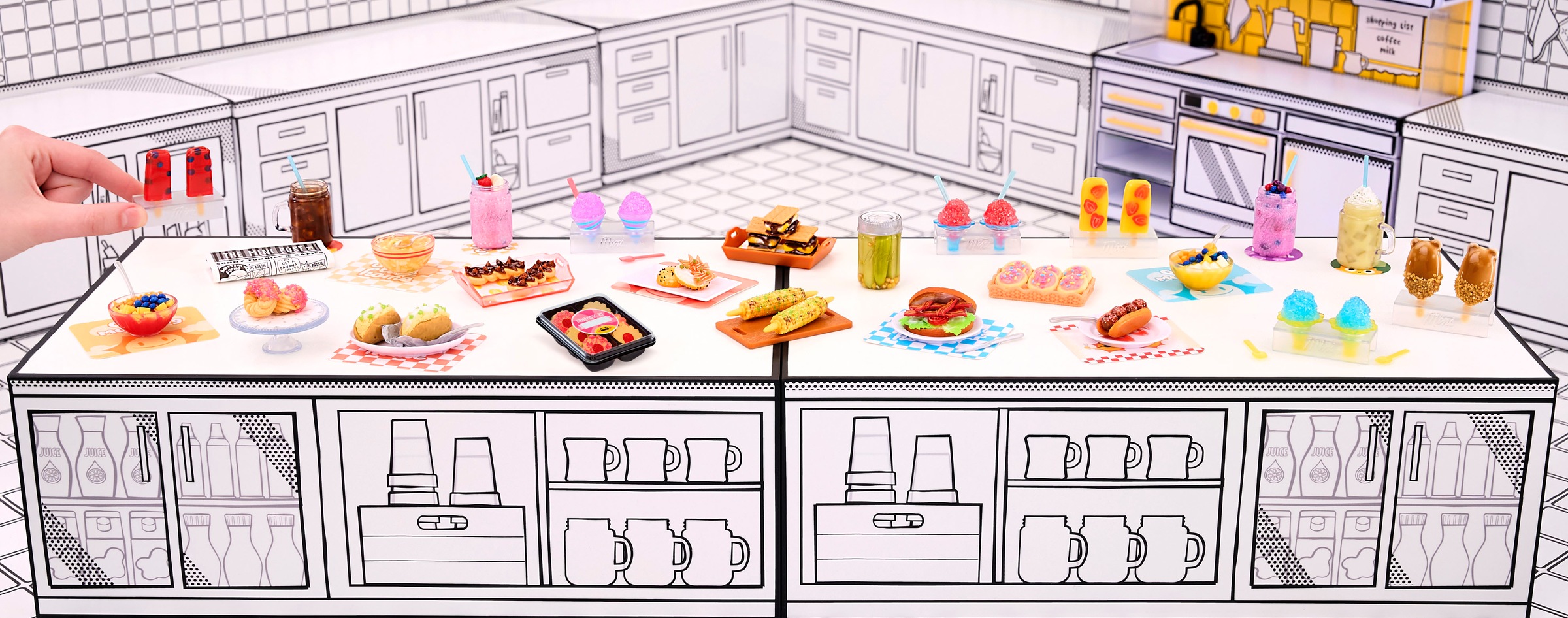MGA ENTERTAINMENT Set créatif »MGA's Miniverse - Make It Mini Foods: Cafe in PDQ Series 3B« sortierte Lieferung