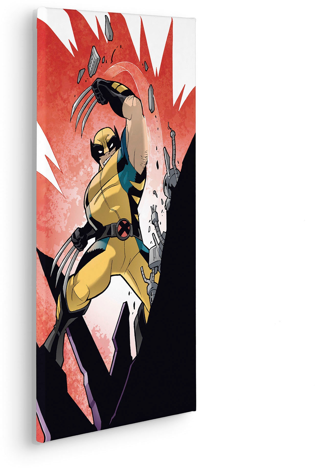 Komar Leinwandbild »X-Men Wolverine Slit - Grösse 30 x 60 cm«, Disney, (1 St., 30 x 60 cm (Breite x Höhe), Keilrahmenbild mit Echtholzrahmen, Kinderzimmer