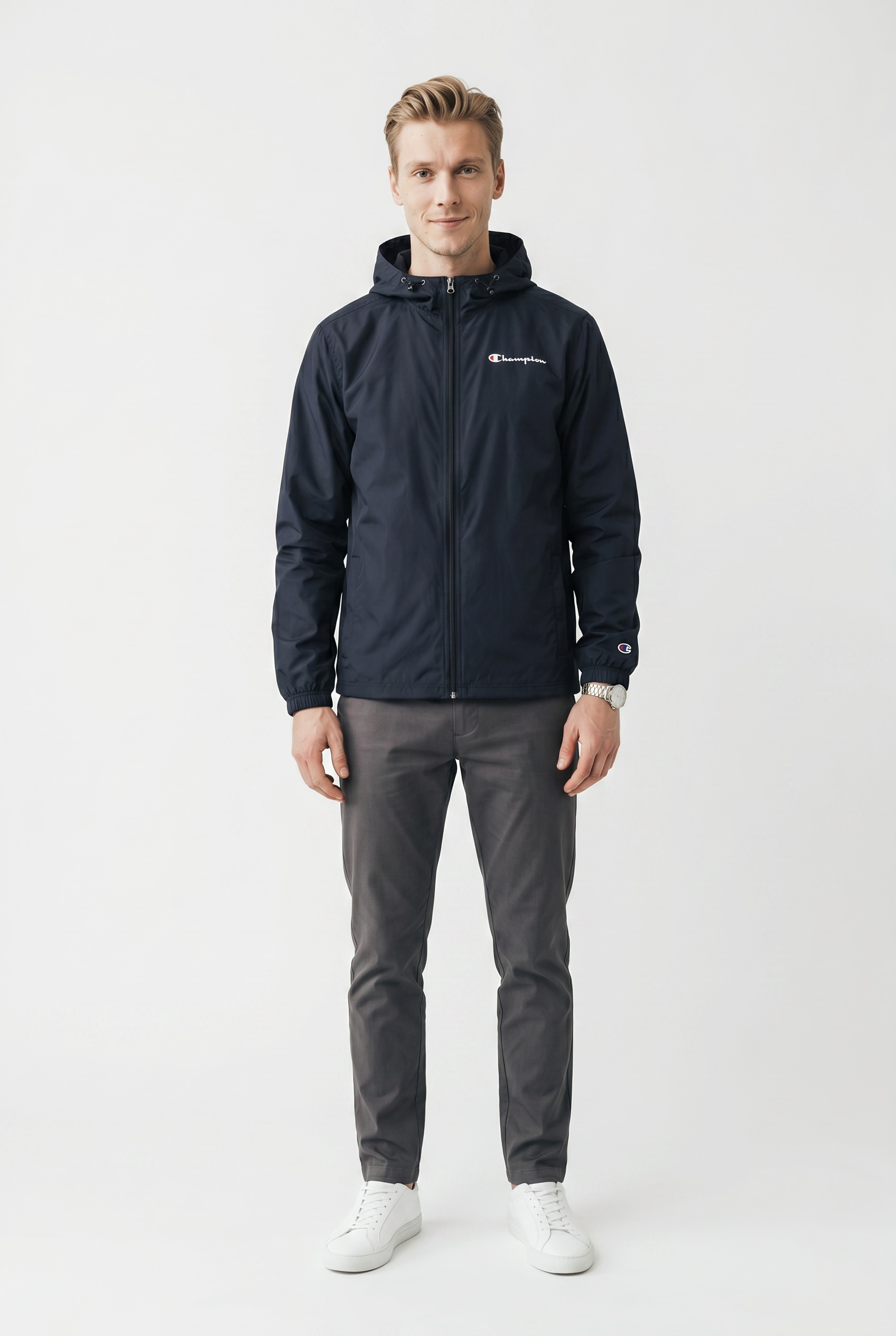 Image of Champion Windbreaker "OUTDOOR Windbreaker" mit Kapuze mit Kapuze und Kordelzug, wasser- und windabweisend
