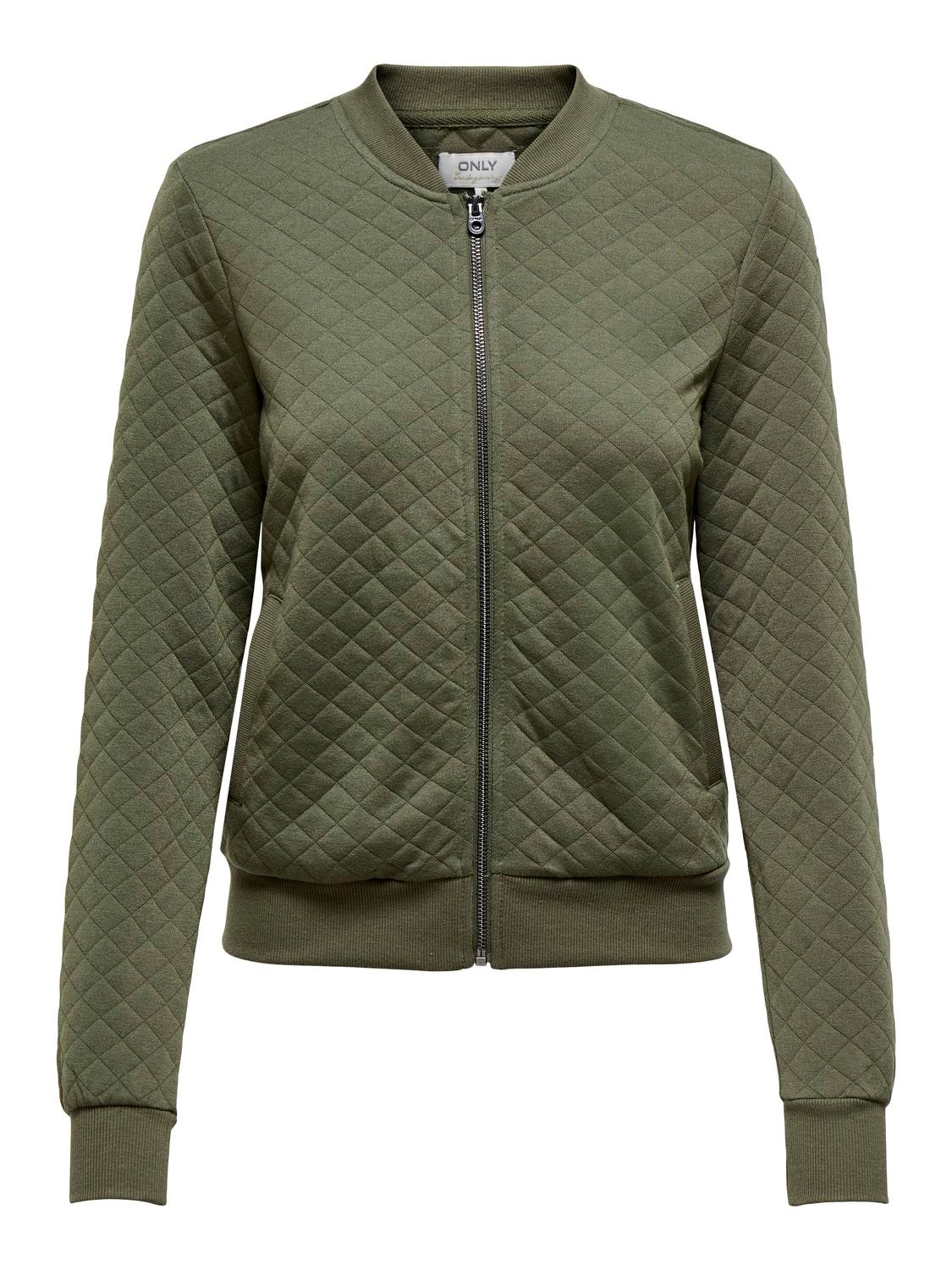 ONLY Veste sweat »ONLJOYCE L/S BOMBER SWT NOOS« Polyester, coupe régulière