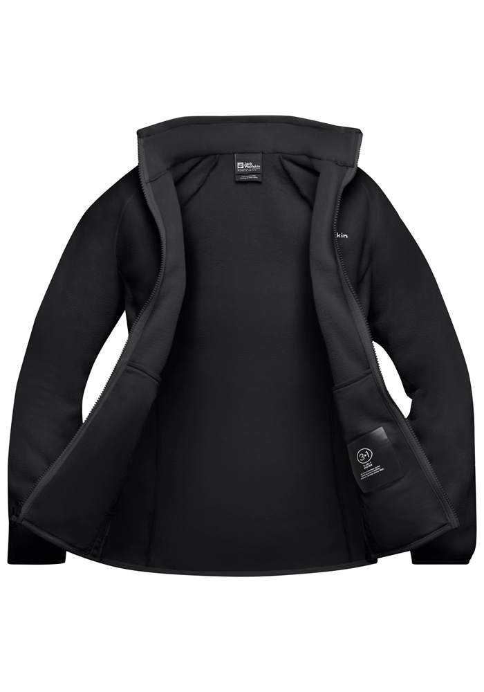 Jack Wolfskin Fleecejacke »LAKE RIDGE JKT M«, Winddicht, atmungsaktiv, Übergangsjacke