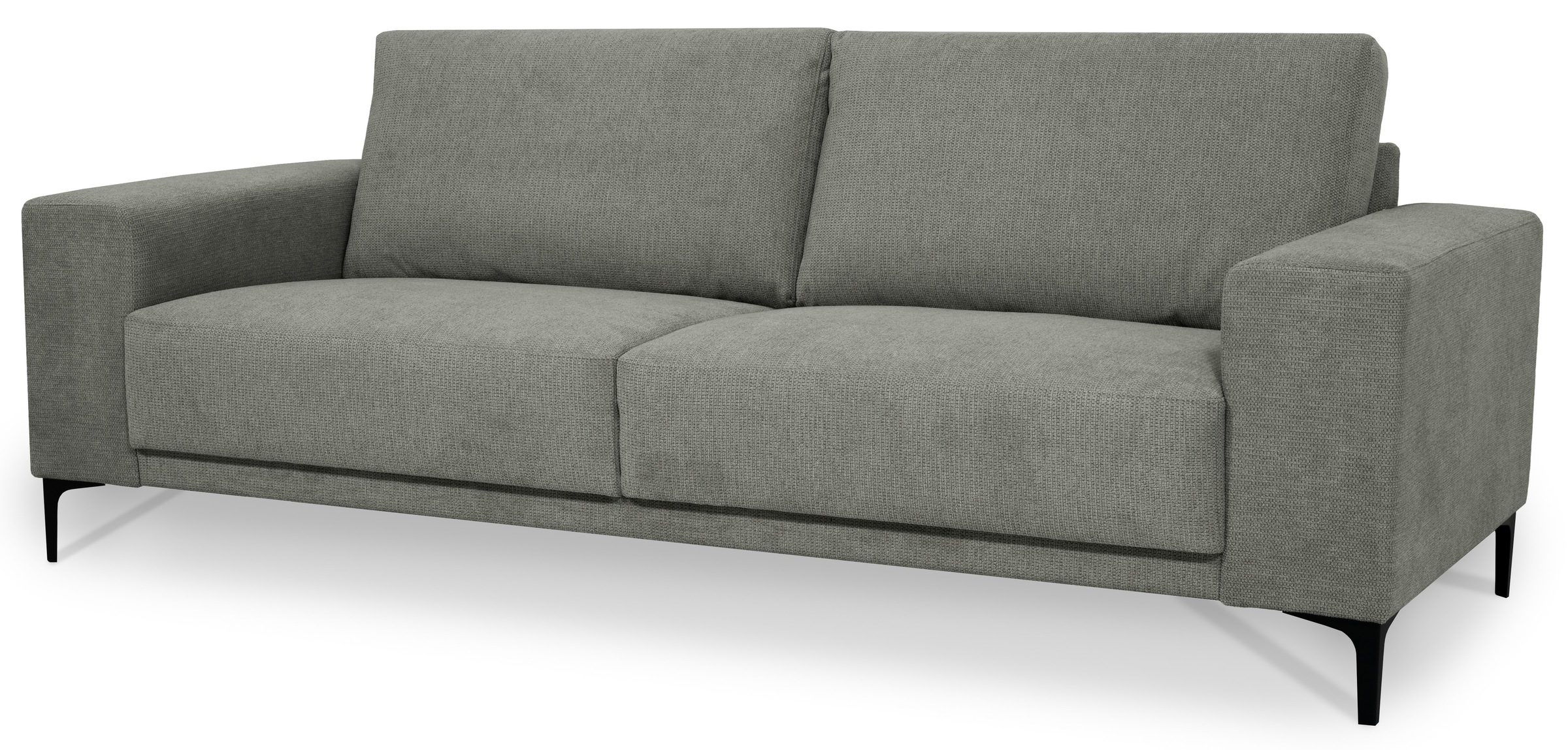 Places of Style 3-Sitzer »Xander«, Breite 224 cm, Soft-Touch Chenille, schwarze Metallfüsse