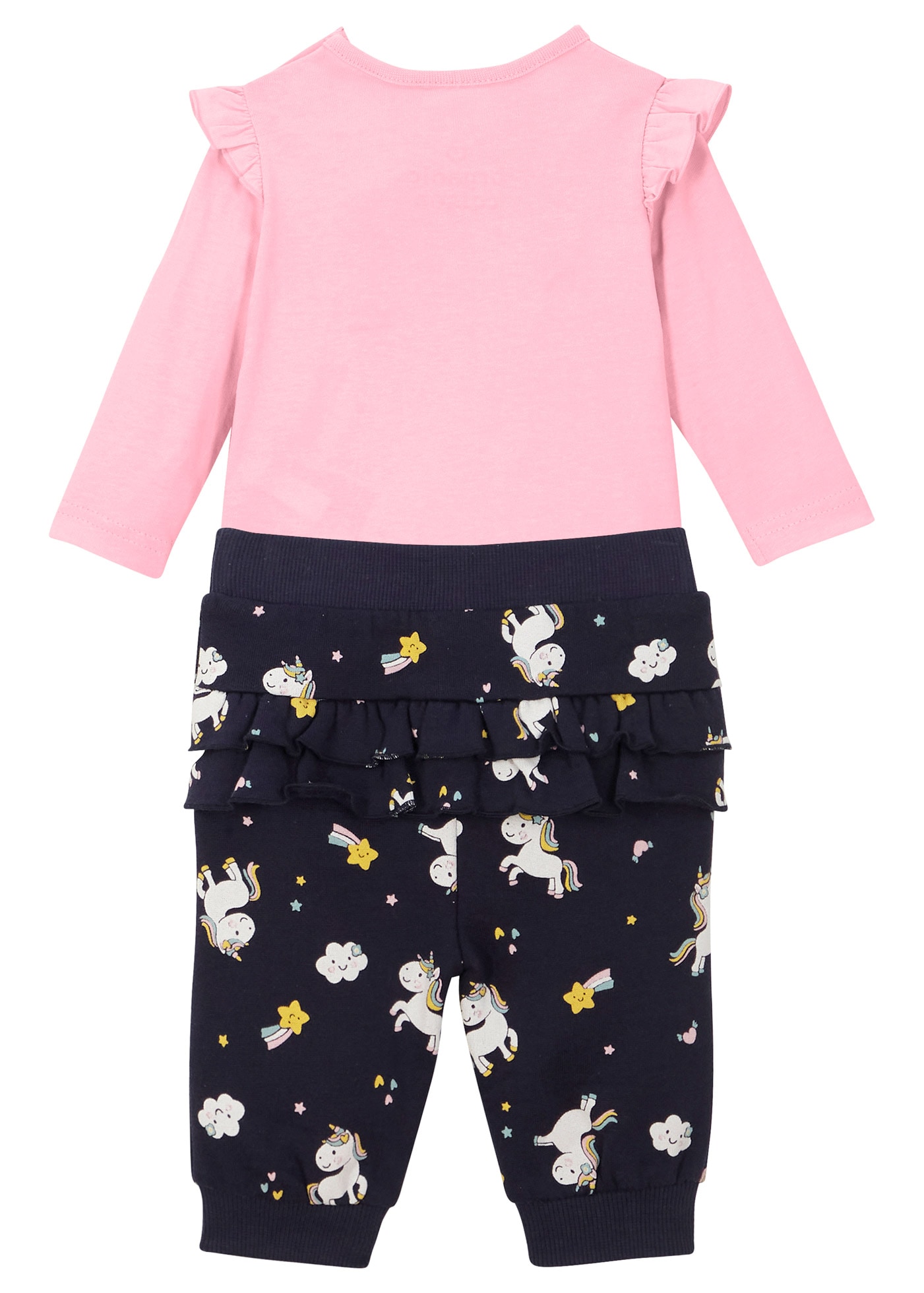 bonprix Body et pantalon Set, 2 Regular Fit, mit Druckknöpfen, aus Baumwolle