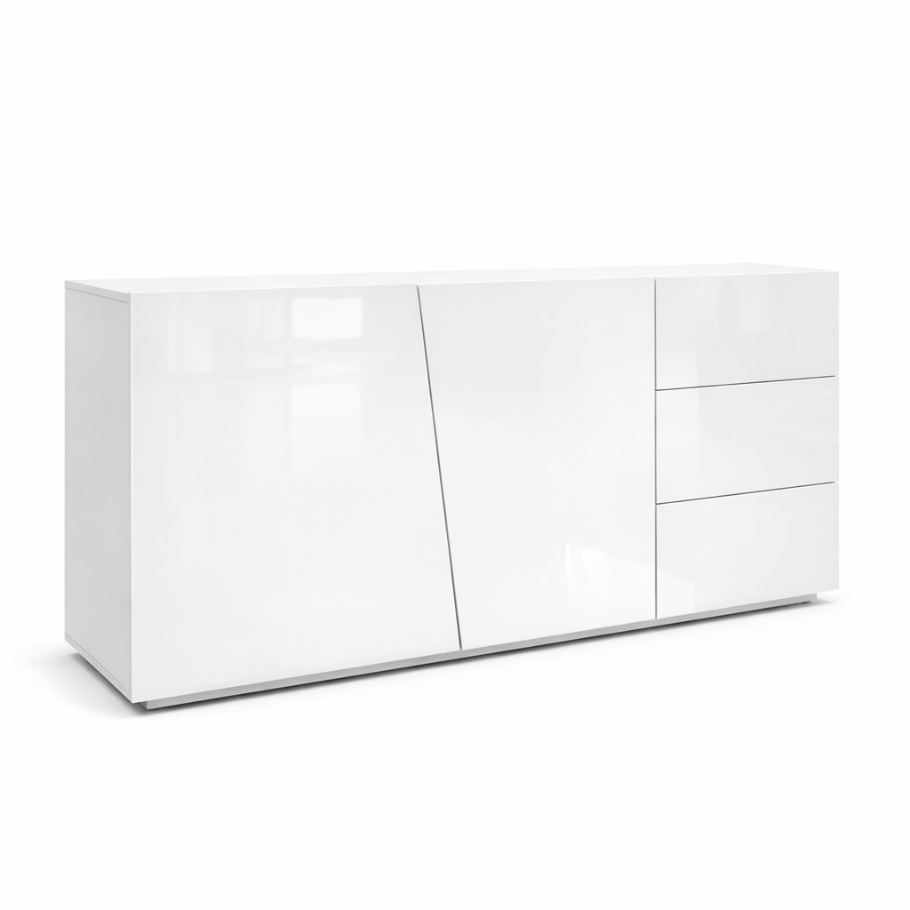 GOODproduct Kommode »San Remo, Kombikommode, Sideboard, mit viel Stauraum, Hochglanz« Moderne Kommode, UV-lackiert, grifflos, push-to-open-Funktion, B=180cm