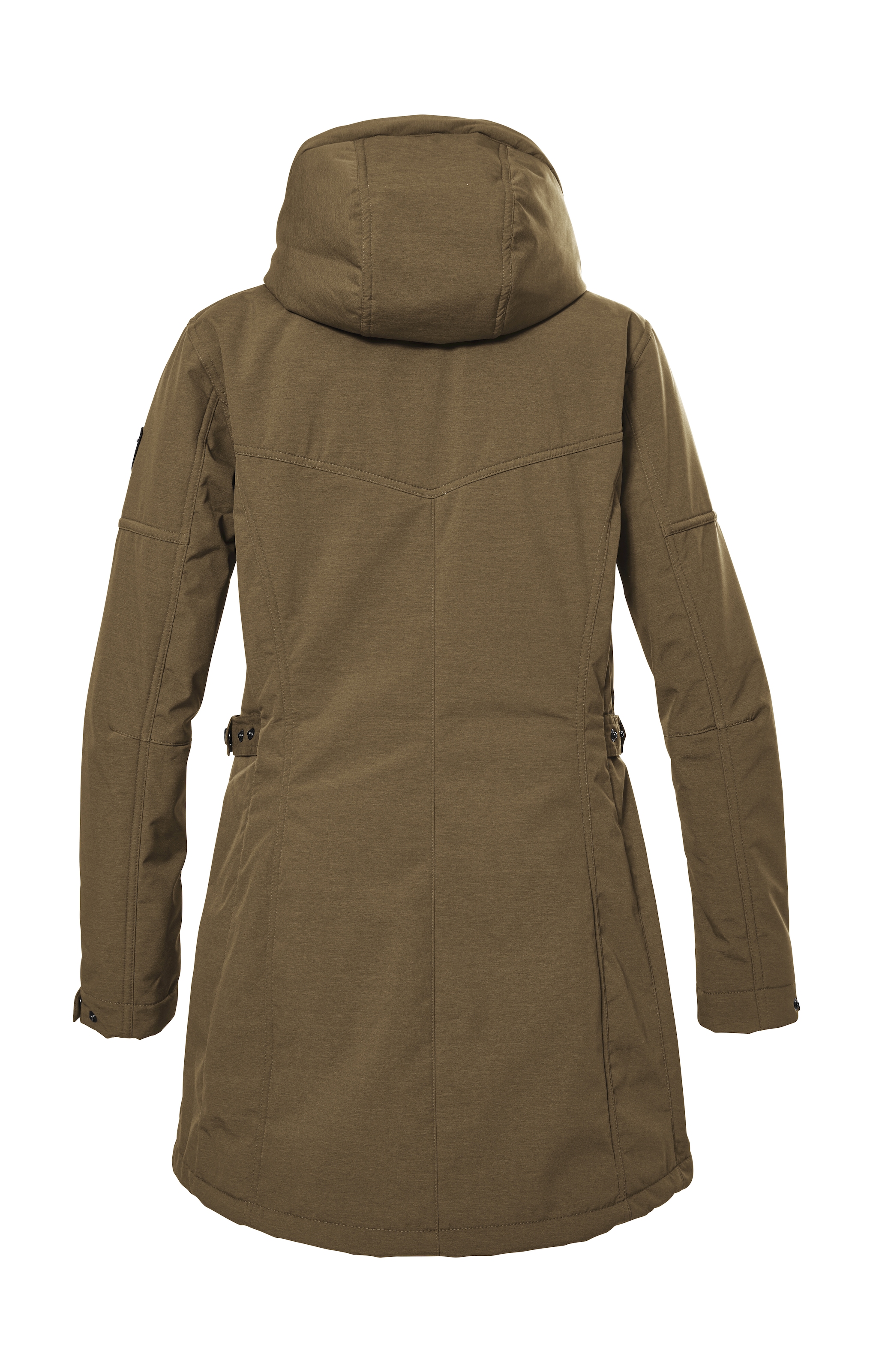 G.I.G.A. DX by killtec Softshellparka »GW 46 WMN SFTSHLL PRK«, Softshell Parka mit Teddyfell, abzippbare Kapuze, 8.000 mm Wassersäule