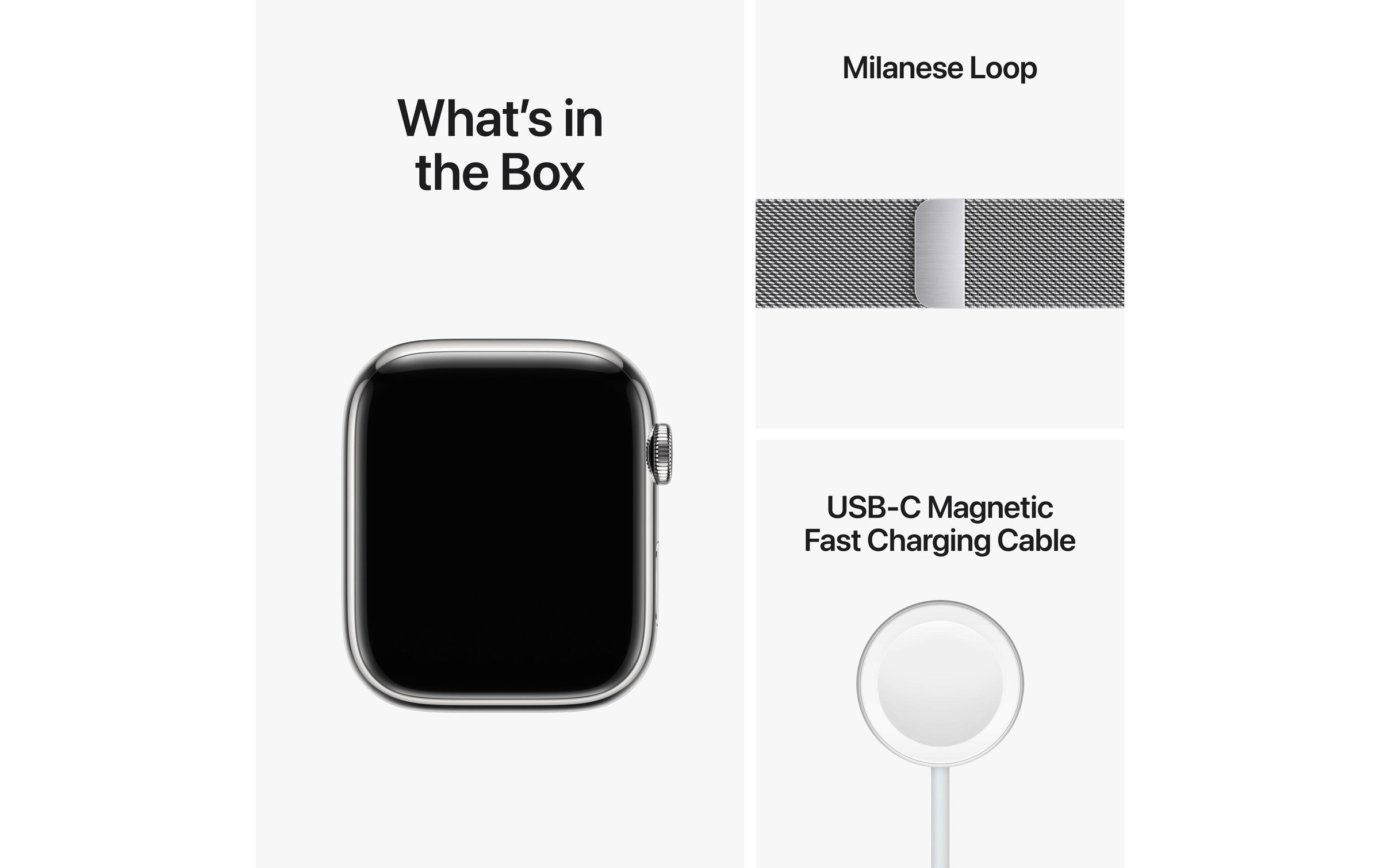 Apple Smartwatch »Series 8, Edelstahlgehäuse«, (Watch OS)