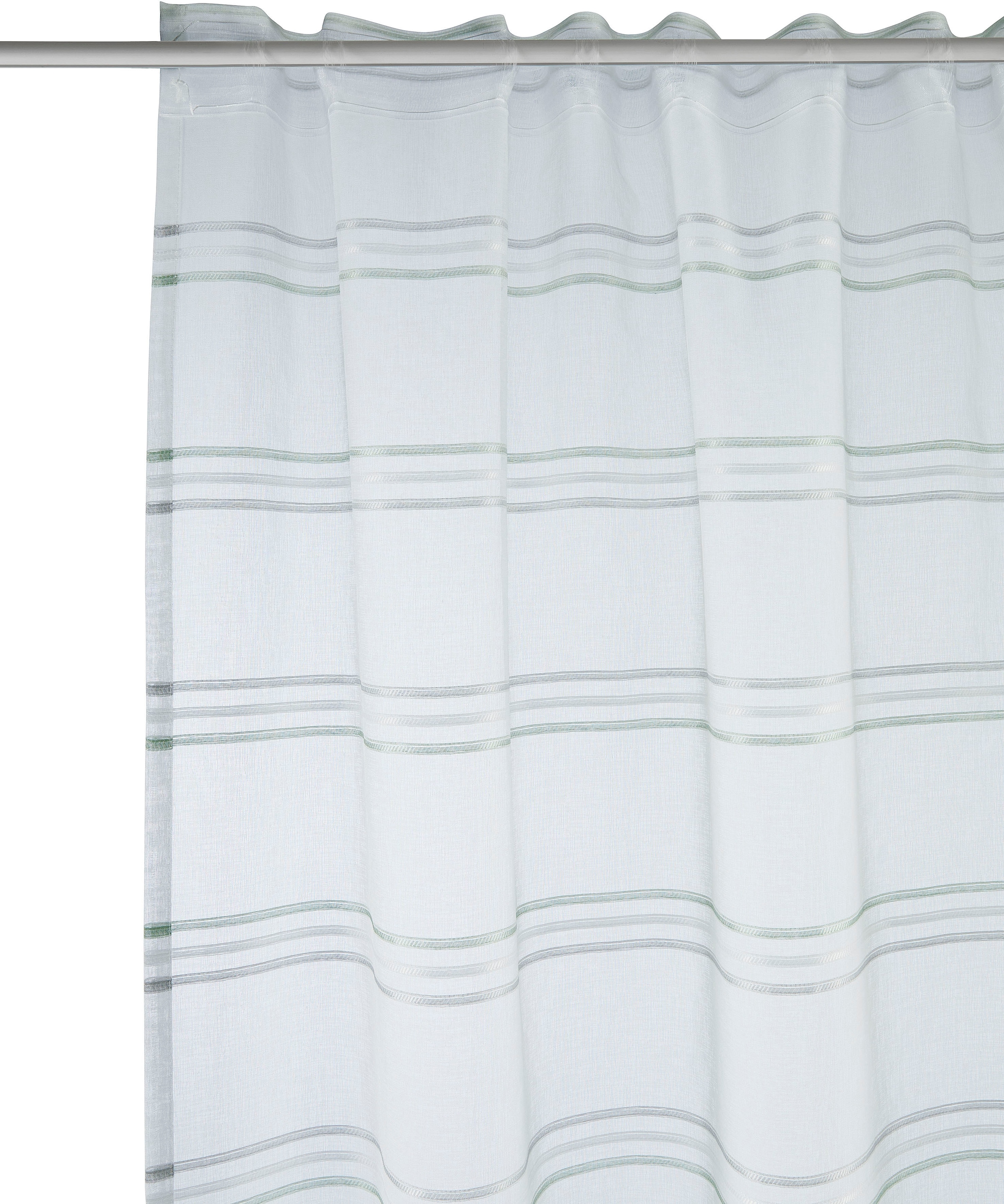 GOODproduct Rideau »Sirii« Bande multifonctionnelle 1 cuis tlg. Halbtransparent, angenehme Haptik, mit Querstreifen, modern