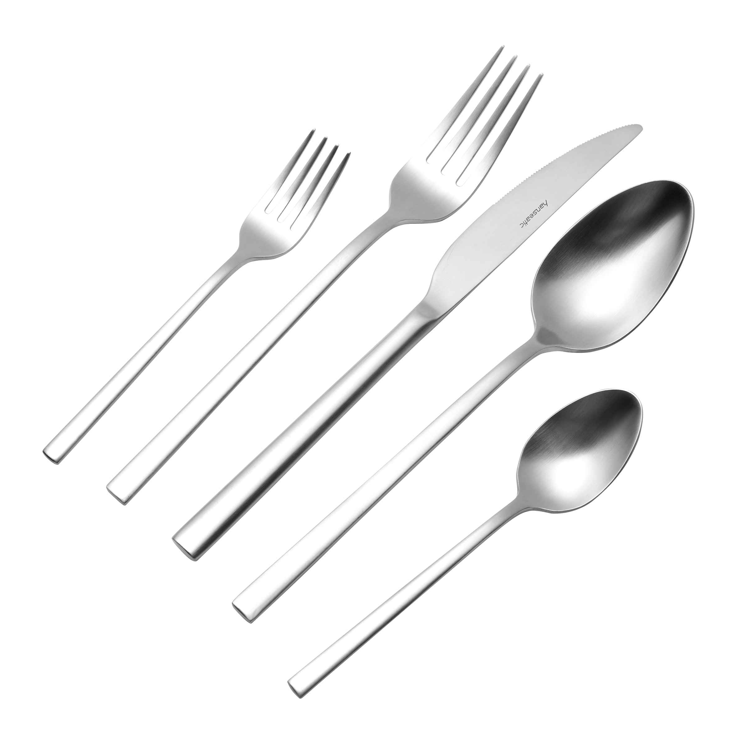 Hanseatic Besteck-Set »SMART, in matter Optik« leichtes und minimalistisches Design