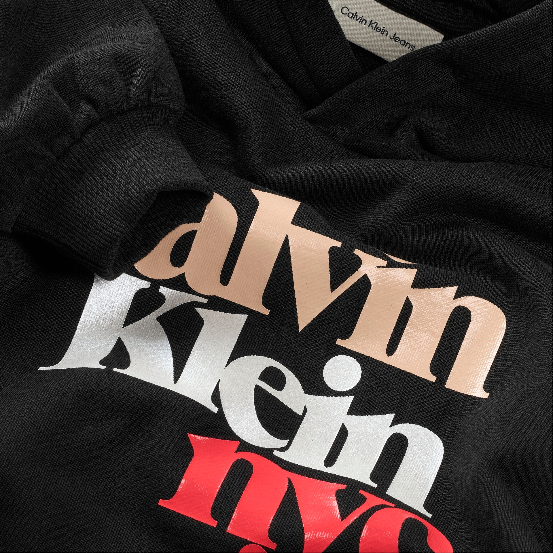 Calvin Klein Jeans Kapuzensweatshirt »PEARL SIGNATURE TERRY HOODIE«, für Kinder bis 16 Jahre, mit grossem Druck