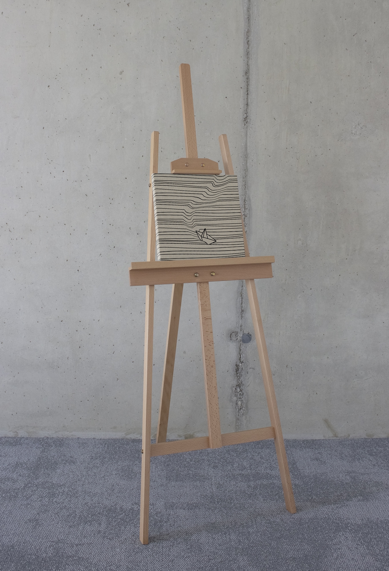 Komar Leinwandbild »Against the stream - Grösse 30 x 30 cm« Natur 1 Stk. tlg. Keilrahmenbild mi Echtholzrahmen