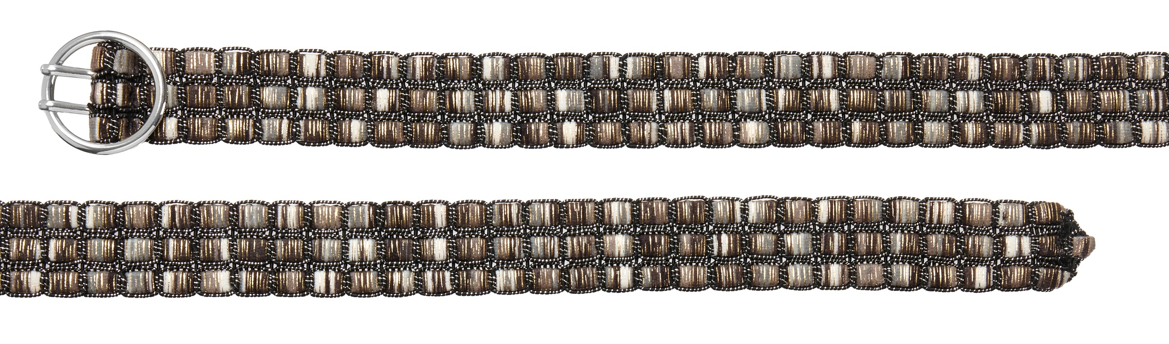 LASCANA Hüftgürtel "Hosengürtel, Gürtel für Hosen, Jeans & Kleider, Taillengürtel" im modernen Struktur-Design und Metallic-Schimmer