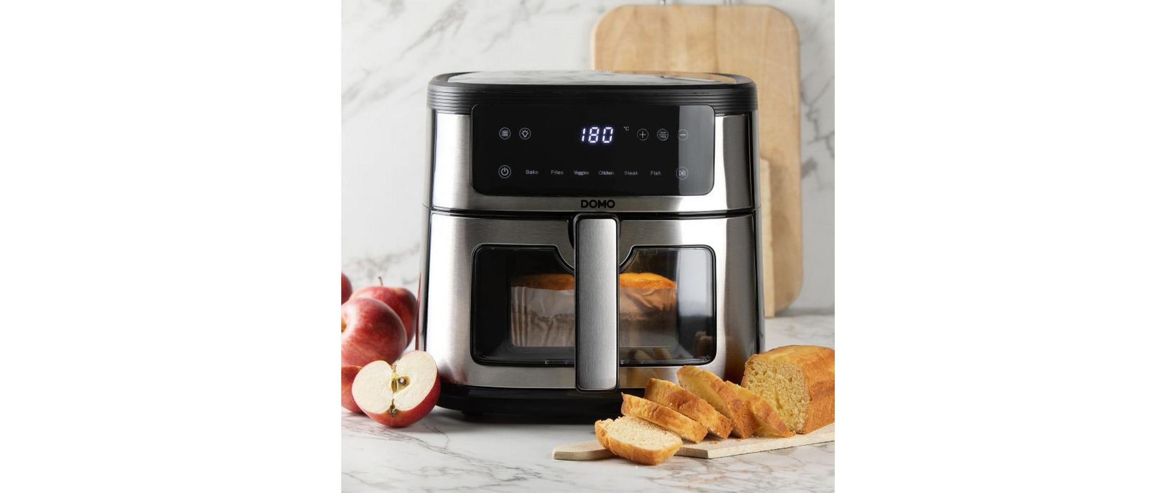 Domo Heissluftfritteuse »DO548FR 6 l« 1500 W Heissuftfritteuse mit Sichtfenster