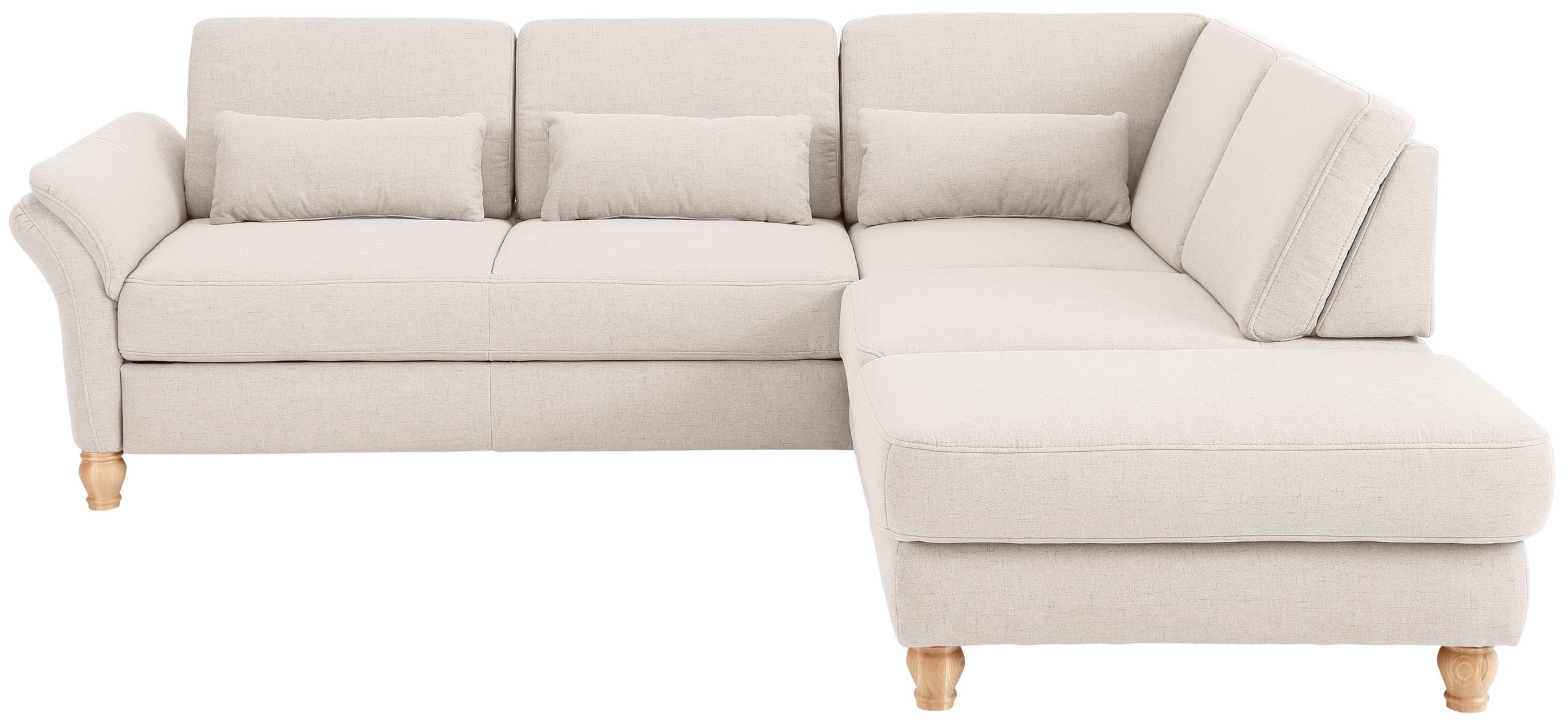 Image of Home affaire Ecksofa »Palazzo«, incl. Sitztiefenverstellung, wahlweise mit Bettfunktion und Stauraum,Federkern bei Ackermann Versand Schweiz