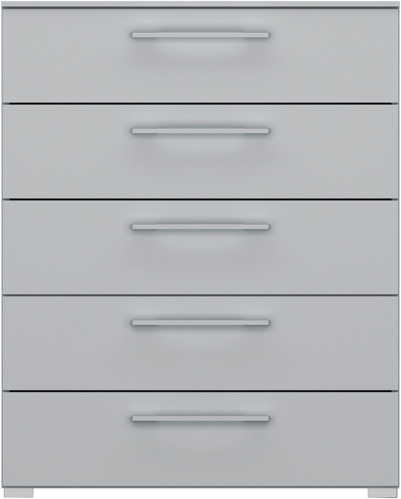 rauch Schubkastenkommode "Kommode Sideboard Wäscheschrank Schrank SKAT PURE" inkl. SOFT-CLOSE-FUNKTION, mit 5 Schubladen in puristischem Design MADE IN GERMANY