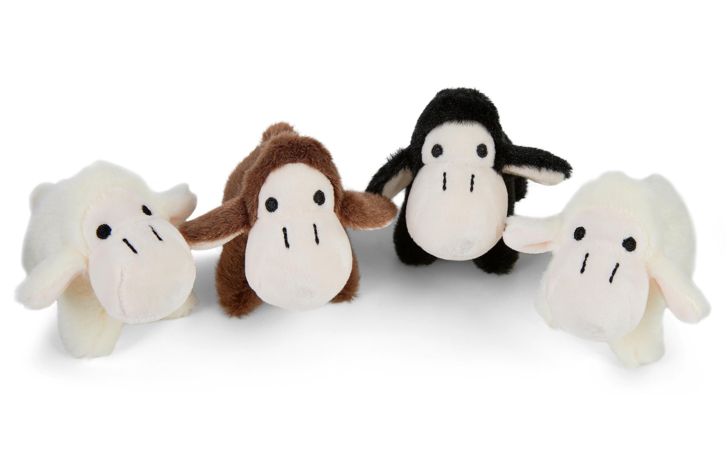 Image of Plüschfigur "Mamanimals Schaf Babys 4 Stück 9 cm"