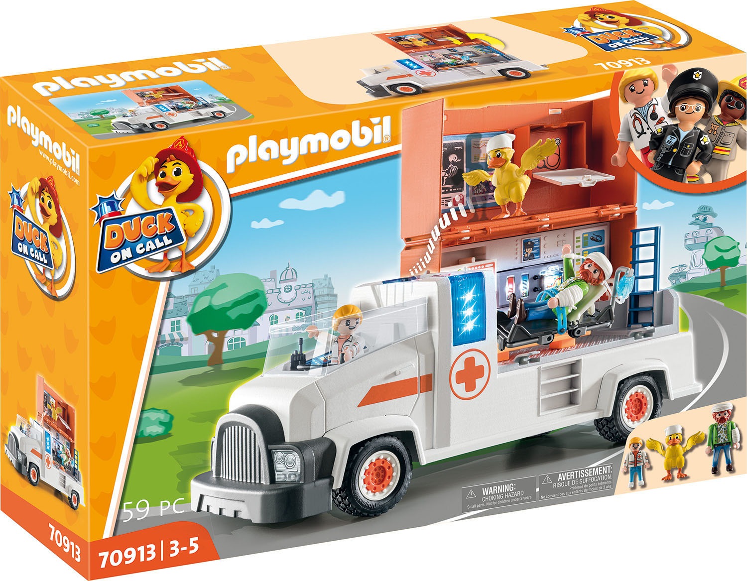 Image of Playmobil® Konstruktions-Spielset »Notarzt Truck (70913), Duck on Call«, (59 St.), mit Licht- und Soundeffekten, Made in Germany bei Ackermann Versand Schweiz
