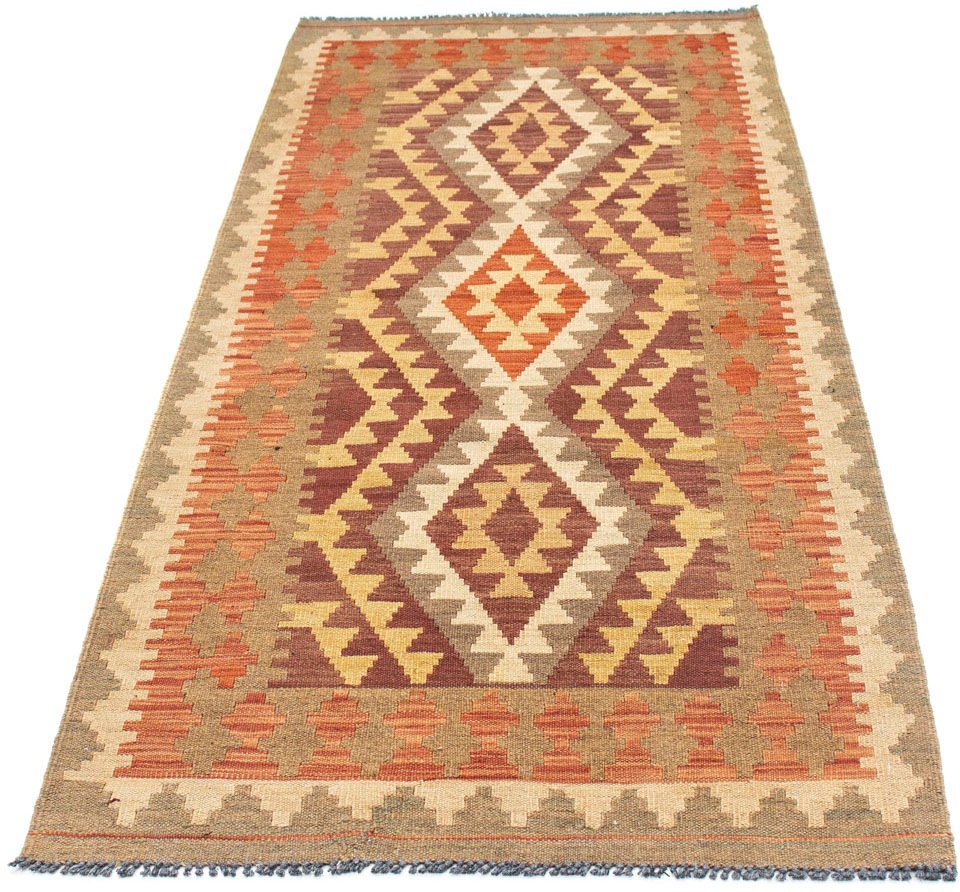 Image of morgenland Läufer »Kelim Medaillon Marrone chiaro 191 x 78 cm«, rechteckig, 0,4 mm Höhe, OrientOptik bei Ackermann Versand Schweiz