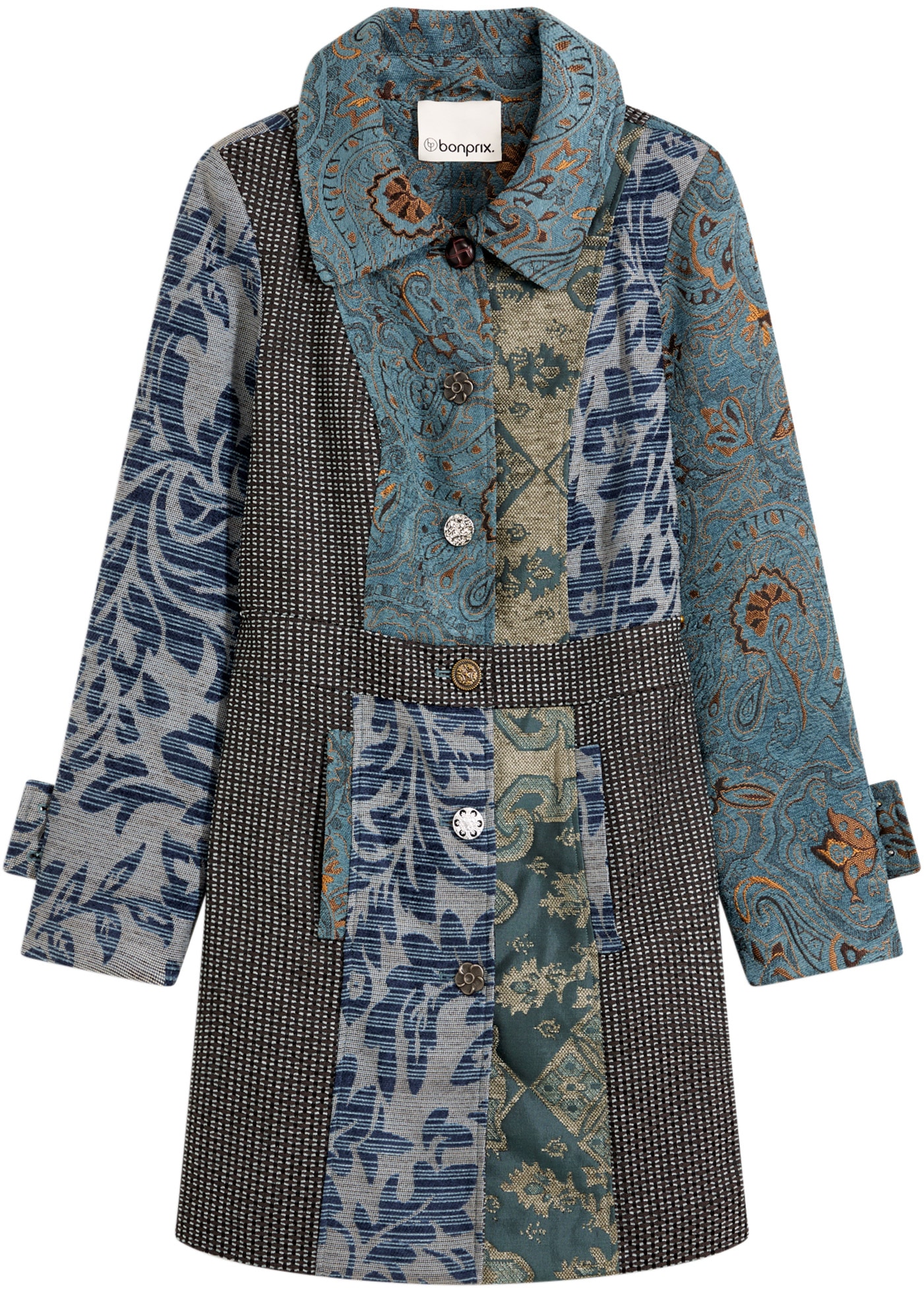 bonprix Kurzmantel »Kurzmantel im aufwändigen Jaquard-Design«, Kurzmantel im aufwändigen Jaquard-Design
