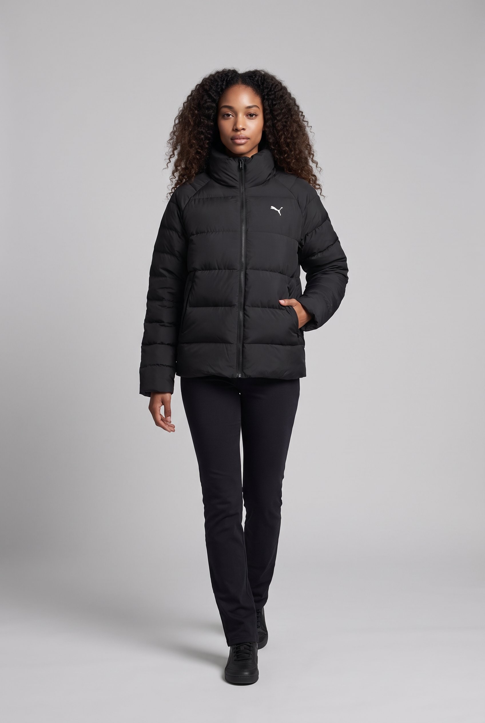 PUMA Veste d'hiver »MONO JACKET« sans capuche pour mode casual, festival, outdoor et sport, avec ouatinage isolant