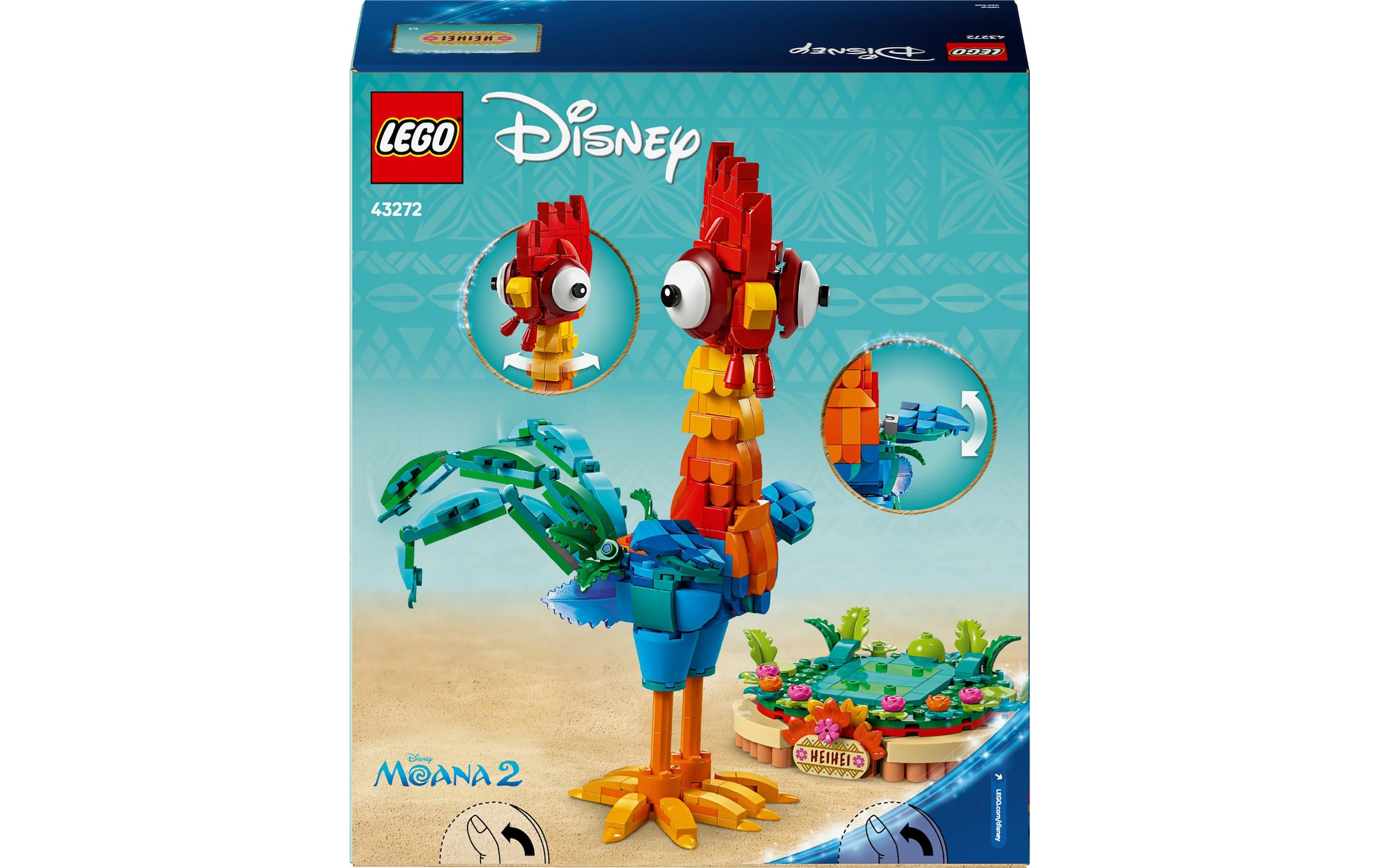 LEGO® Spielbausteine »Disney Princess Heihei 43272«, (566 St.)
